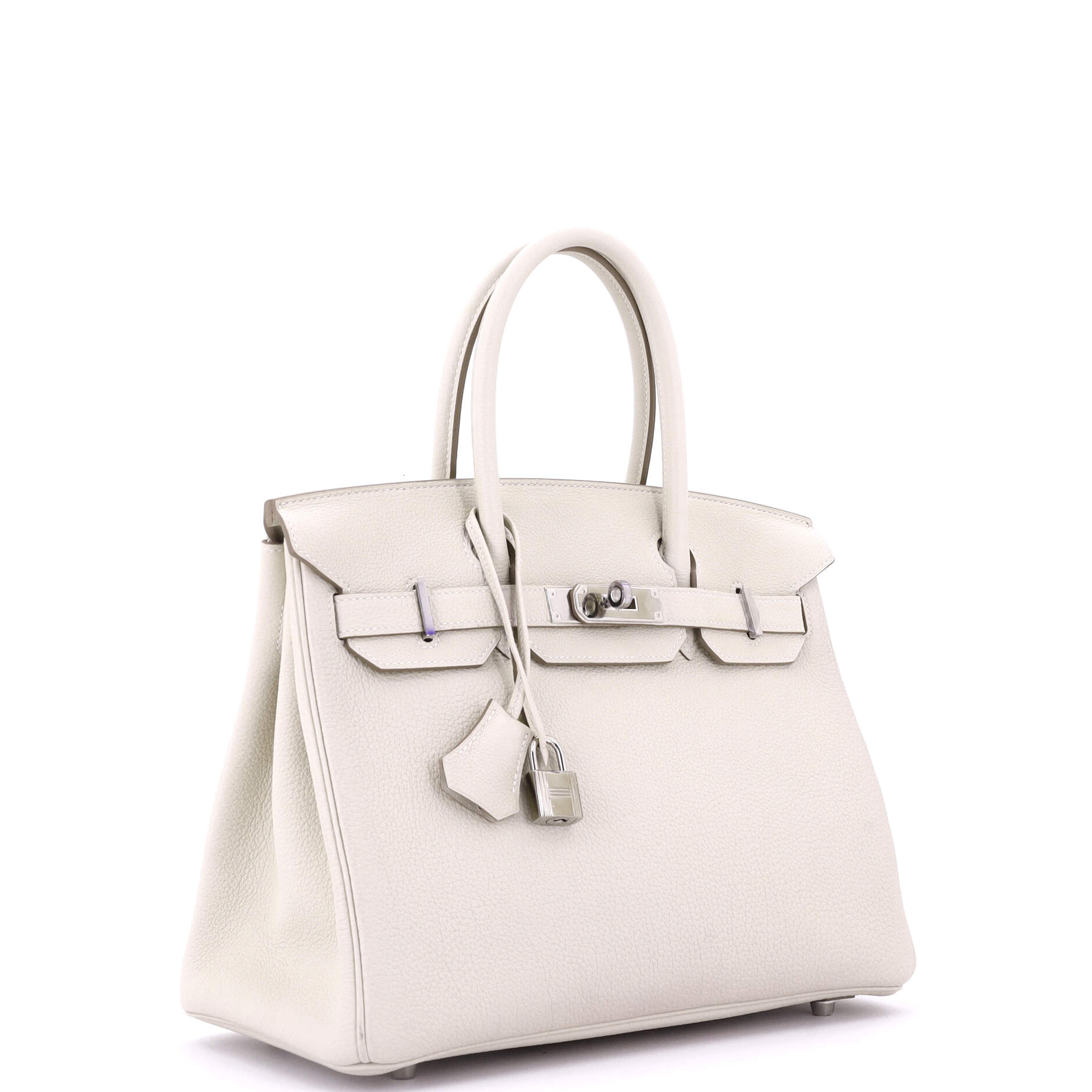 Hermes Birkin Handbag Light Togo with Palladium Hardware 30