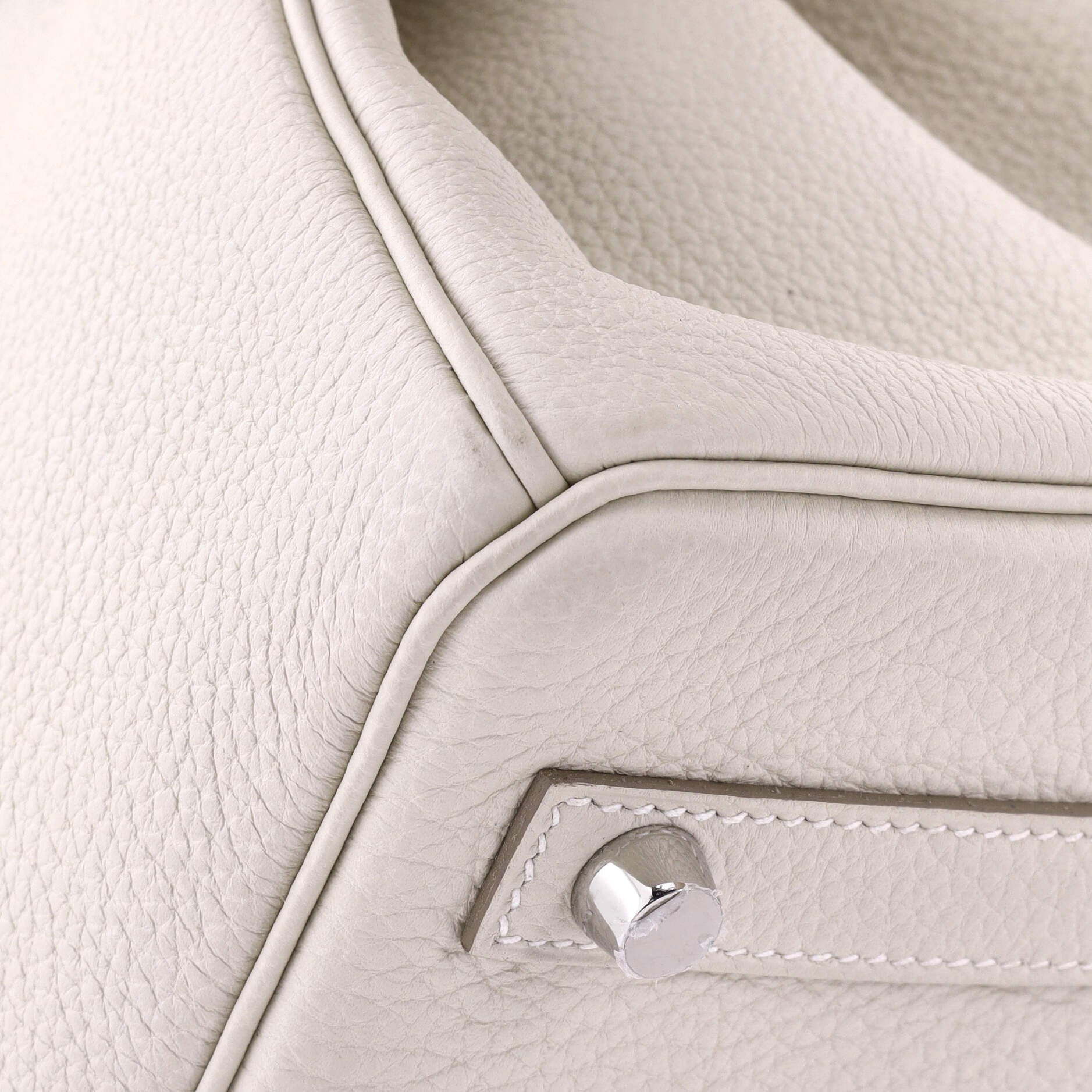 Hermes Birkin Handbag Light Togo with Palladium Hardware 30