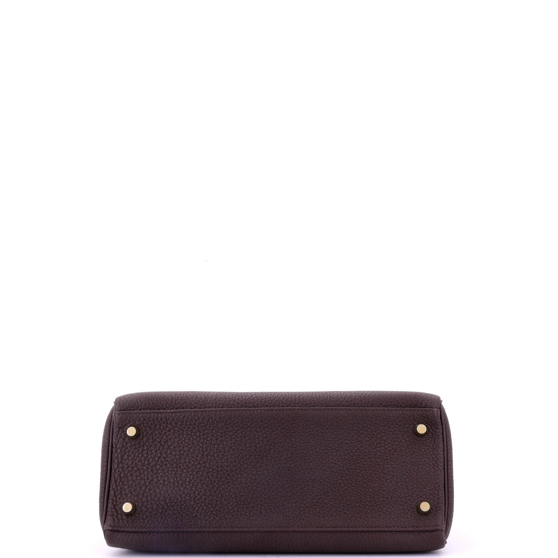 Hermes Kelly Handbag Brown Togo with Gold Hardware 28