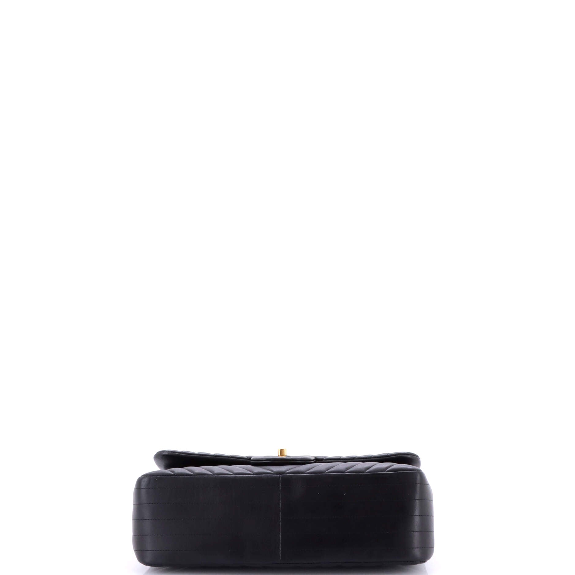 Chanel Classic Double Flap Bag Chevron Lambskin Jumbo