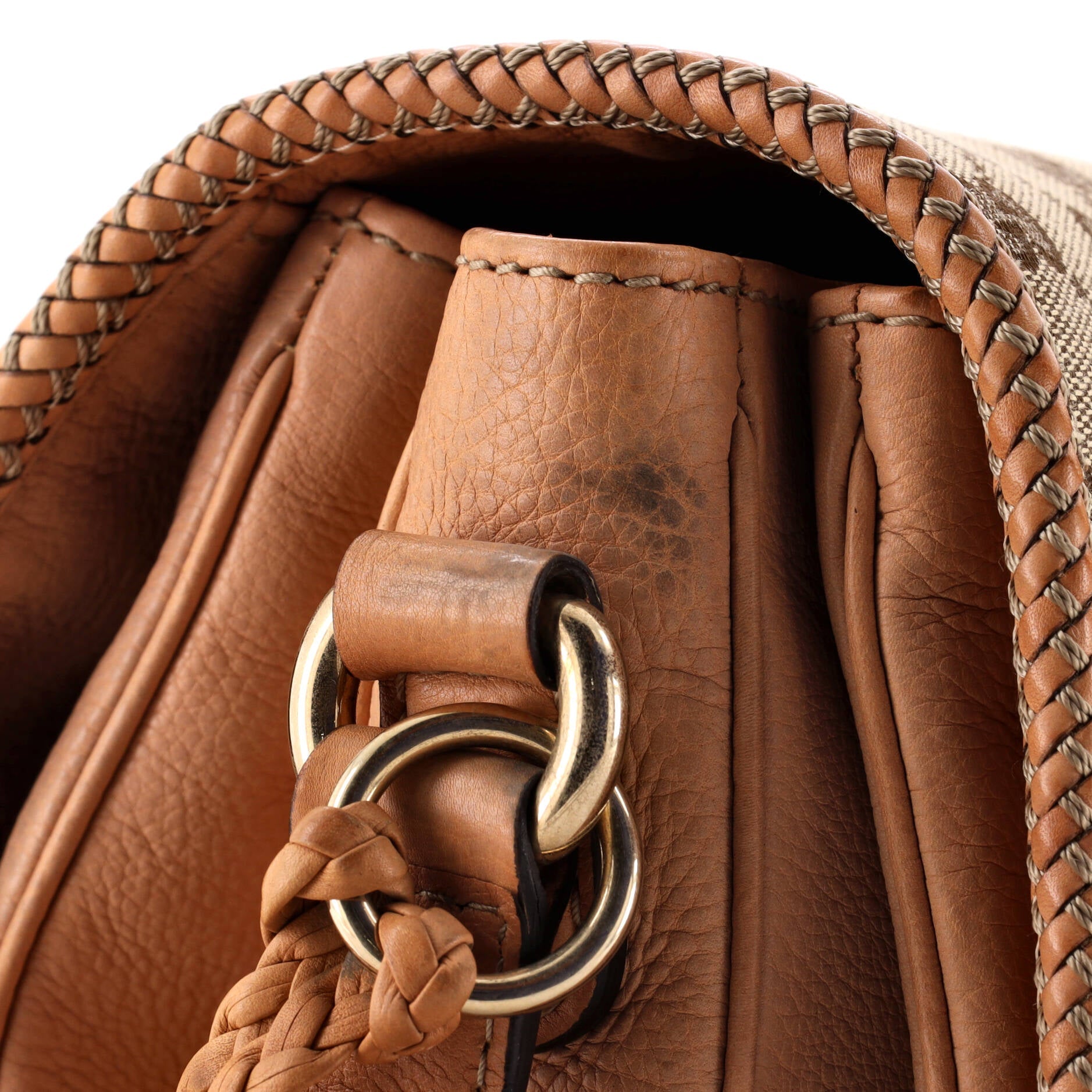 Gucci Marrakech Messenger Bag GG Canvas with Leather Medium
