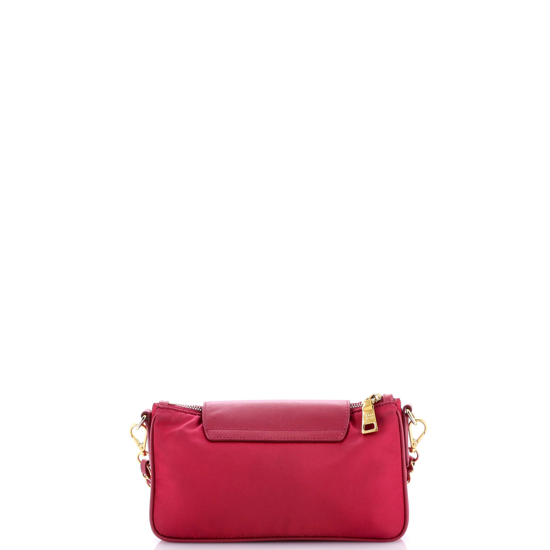 Prada Chain Crossbody Bag Tessuto and Saffiano Leather Small