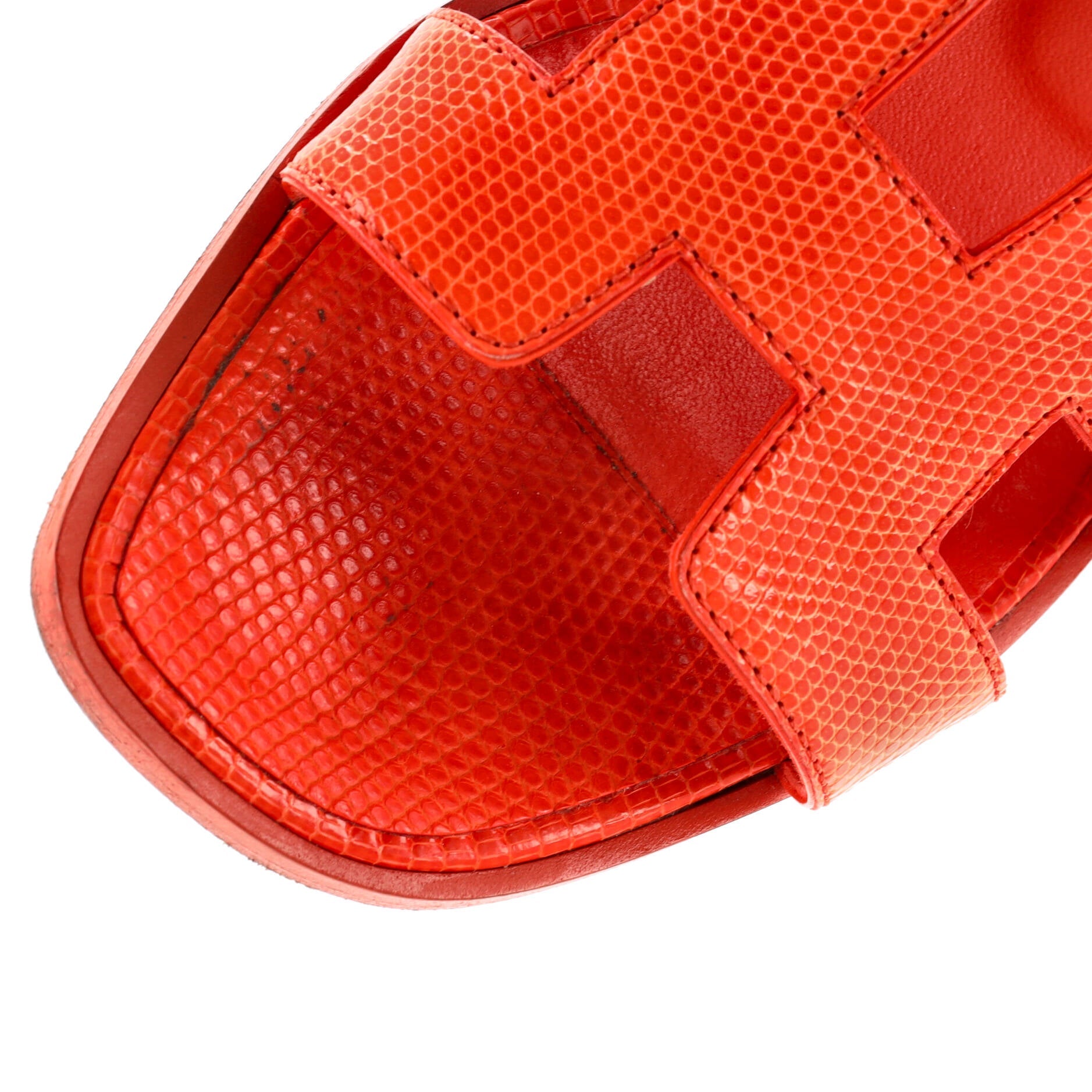 Hermes Women's Oran Sandals Lizard