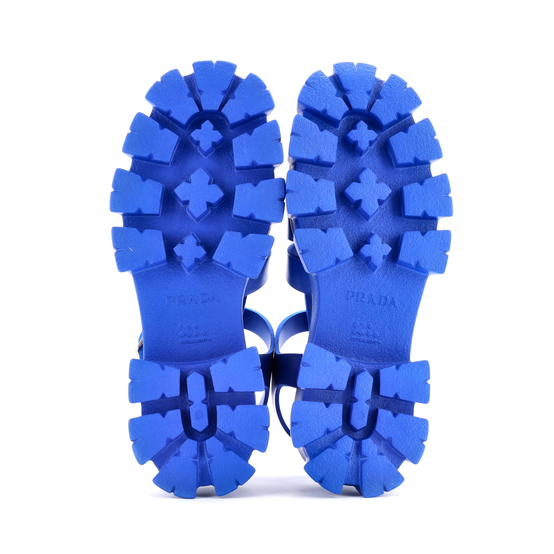 Prada Men's Monolith Cage Platform Sandals Rubber