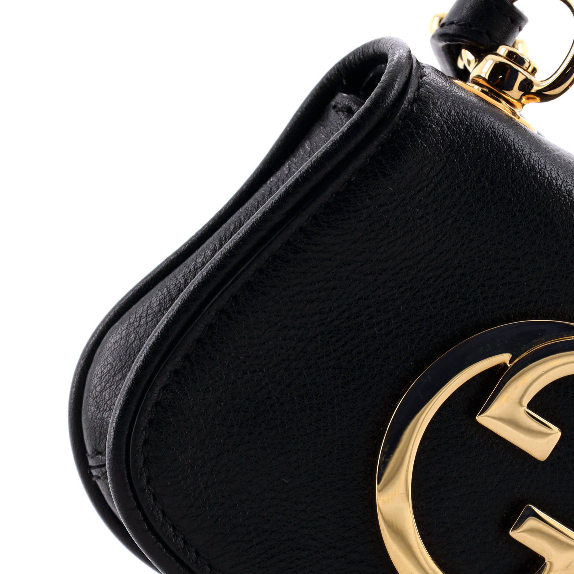 Gucci Blondie NM Card Case Wallet with Strap Leather