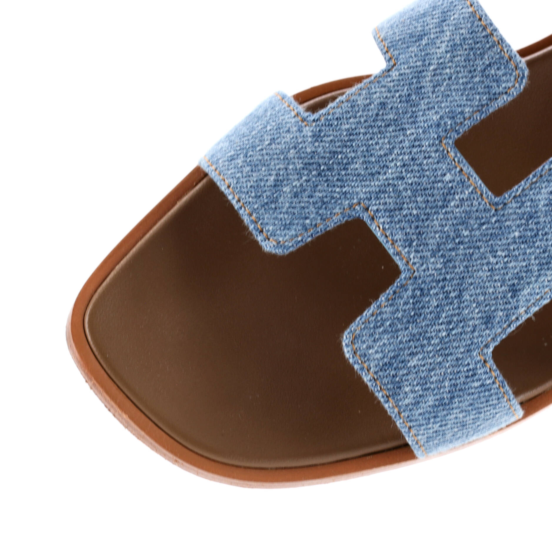 Hermes Women's Oran Sandals Denim