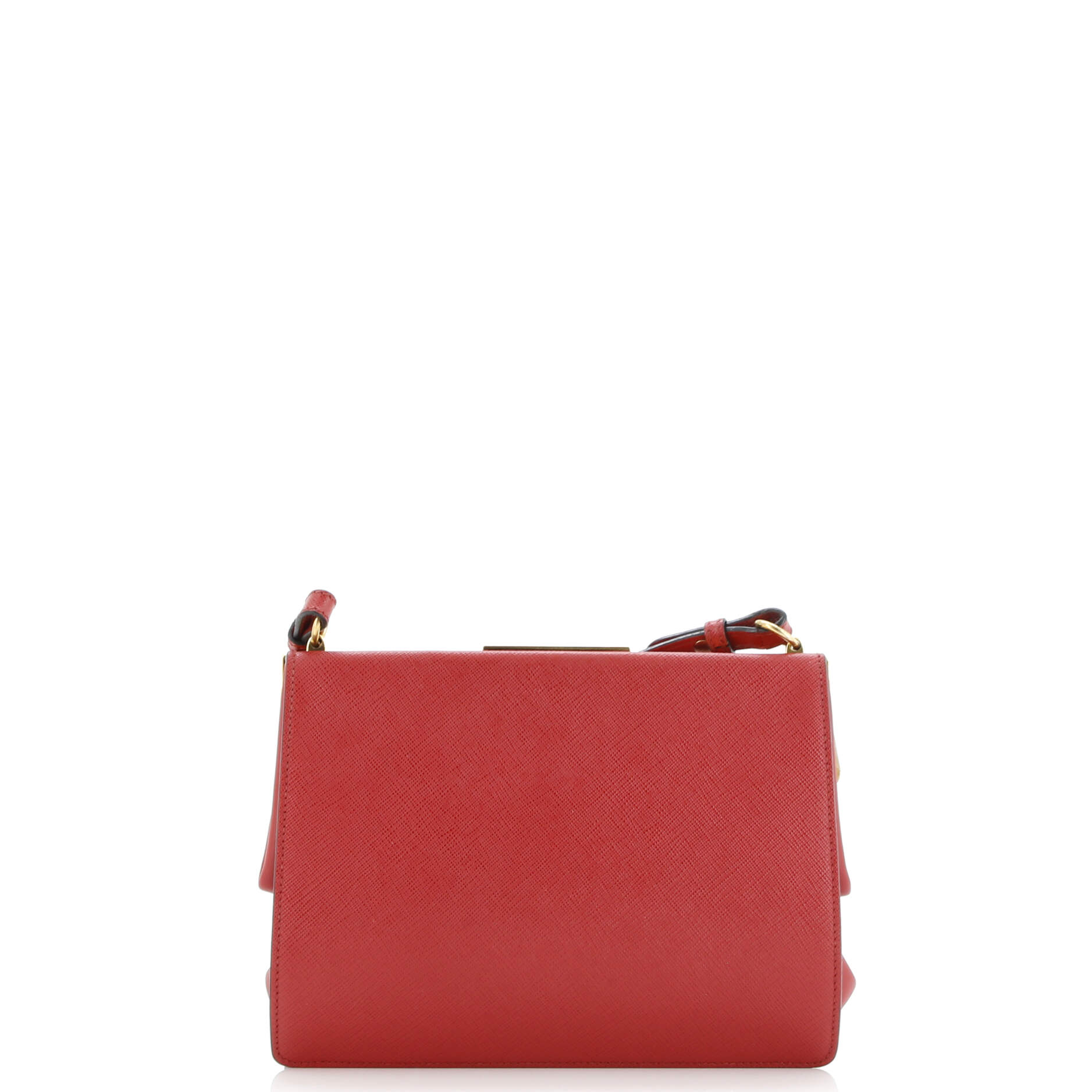 Prada Light Frame Shoulder Bag Saffiano Leather Small