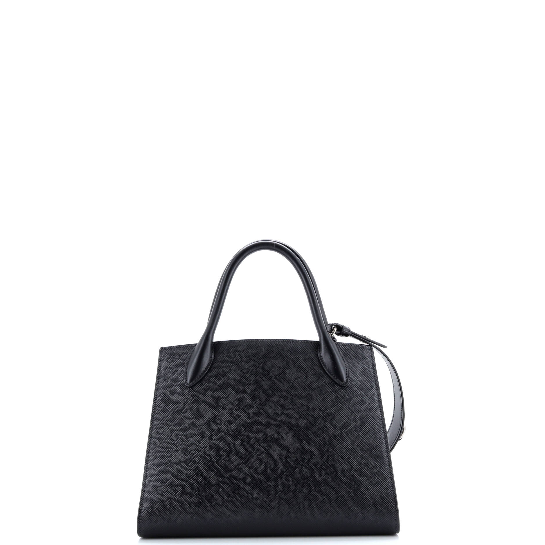 Prada Monochrome Tote Saffiano with City Calf Small