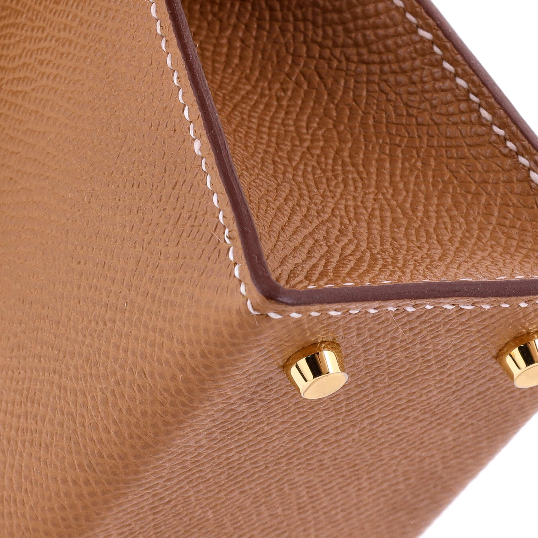 Hermes Kelly Mini II Bag Brown Epsom with Gold Hardware 20