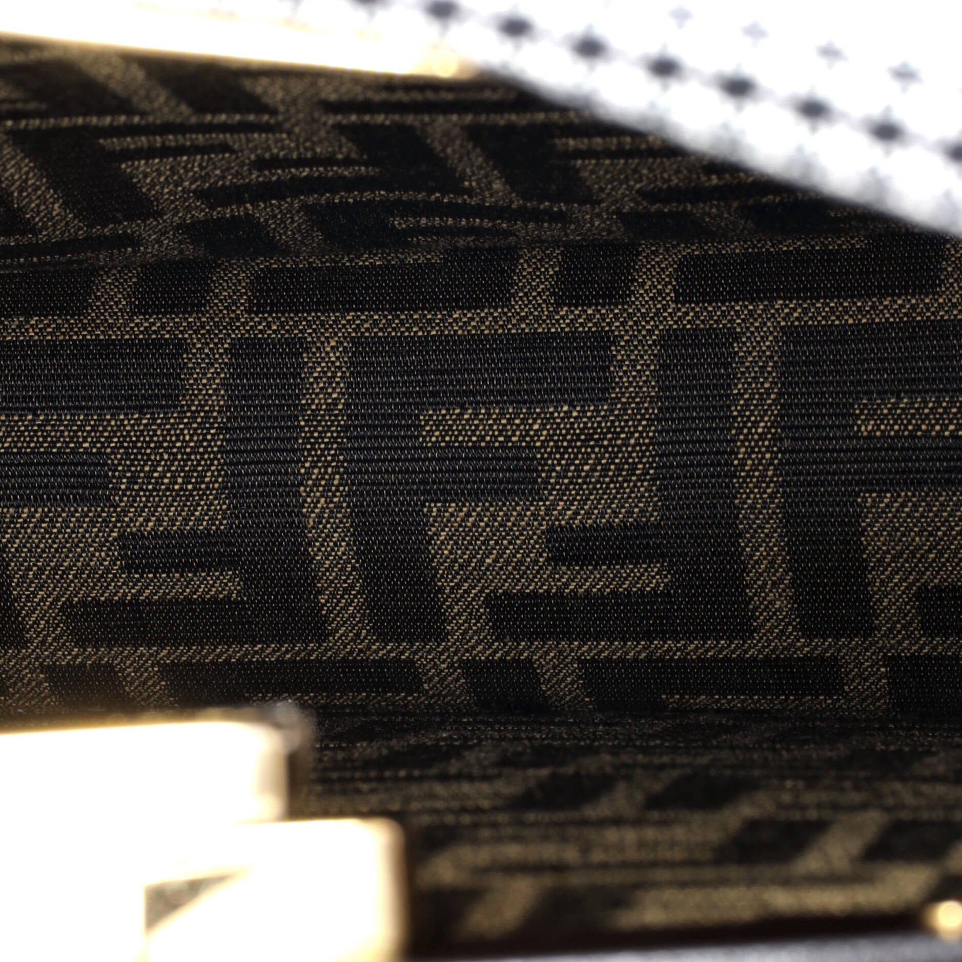 Fendi Peekaboo ISeeU Bag Houndstooth Wool Medium