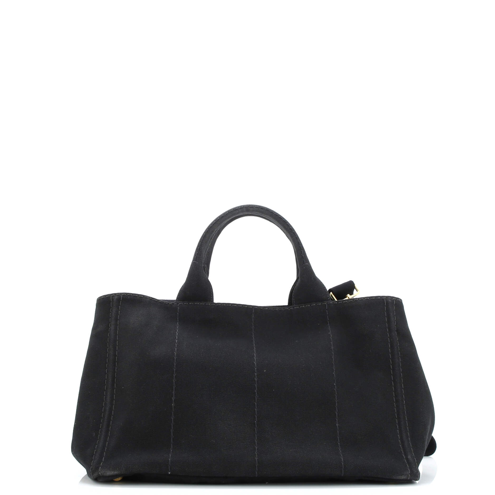 Prada Canapa Convertible Tote Canvas Medium