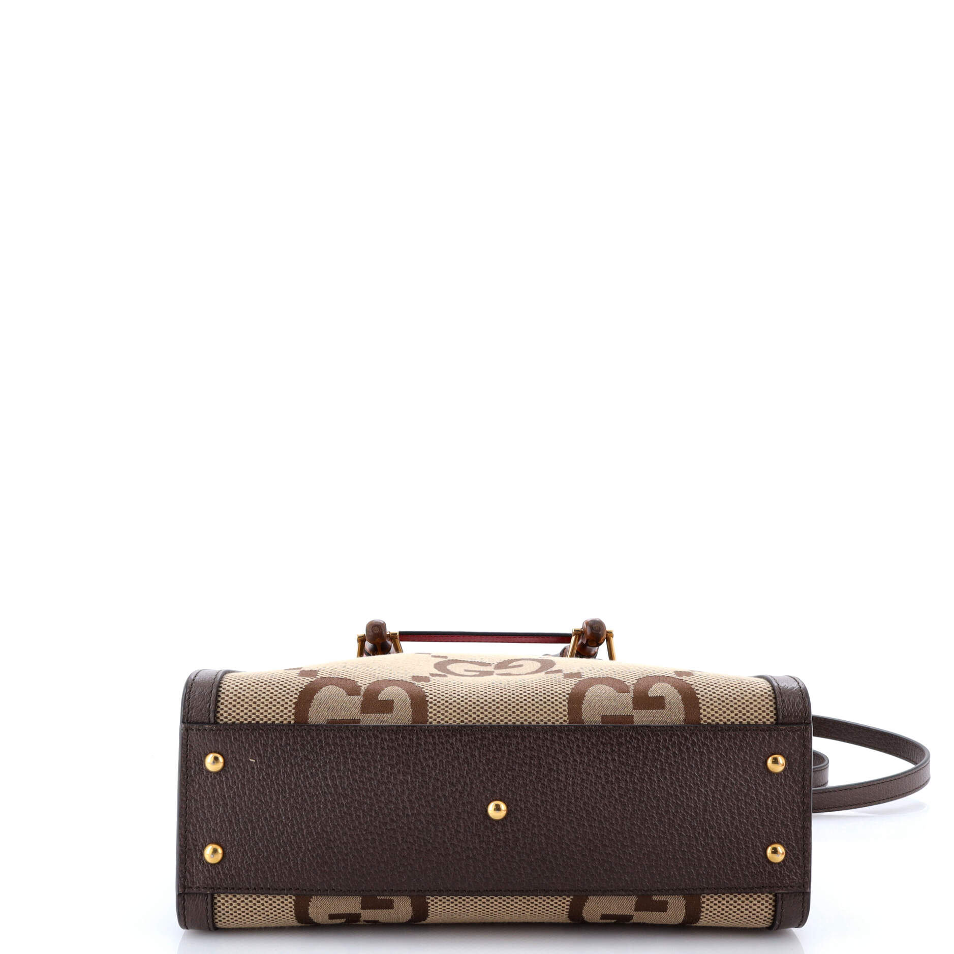 Gucci Diana NM Bamboo Handle Tote Jumbo GG Canvas Small