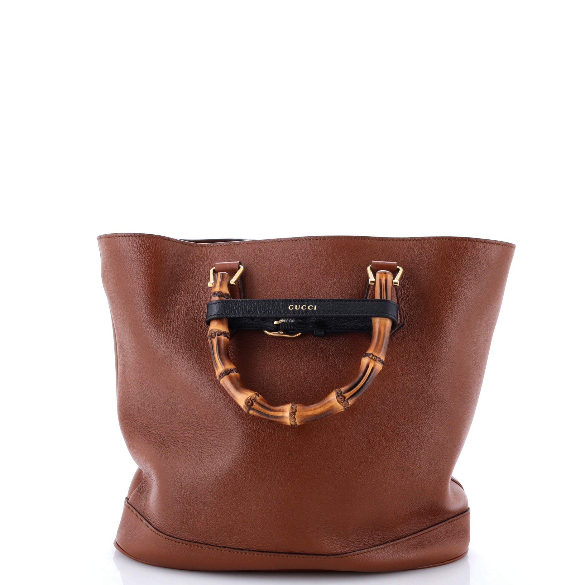 Gucci Diana Bamboo Handle Round Tote Leather Medium