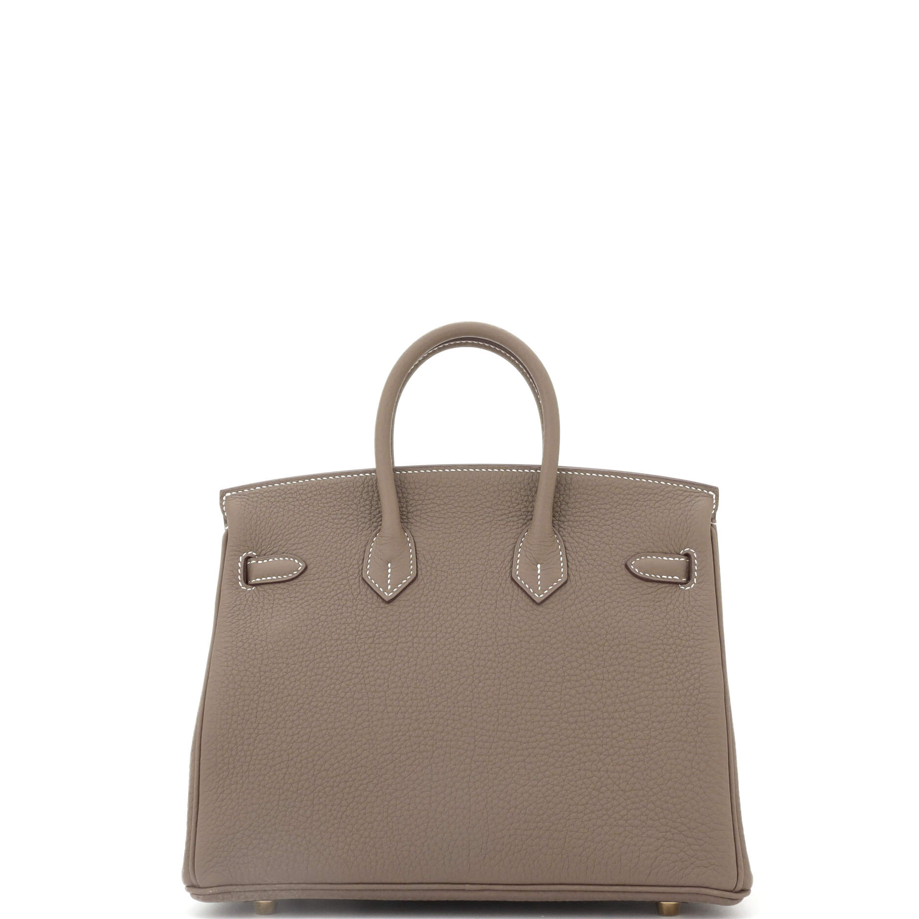 Hermes Birkin Handbag Grey Togo with Gold Hardware 25