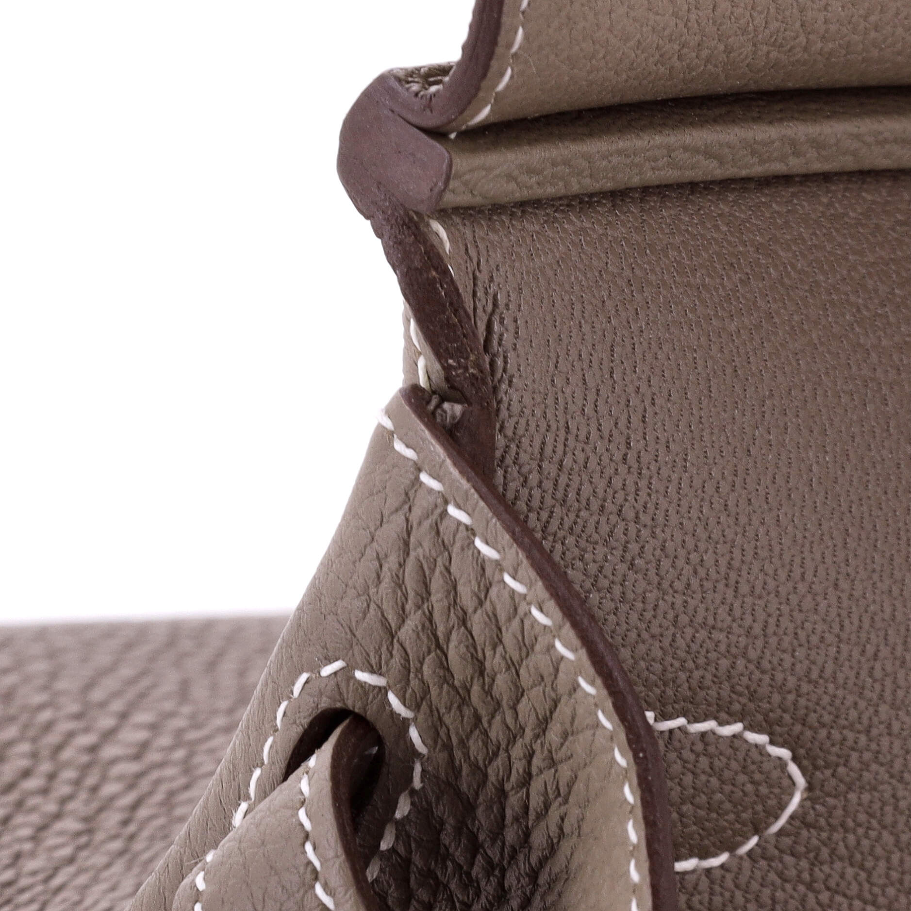 Hermes Birkin Handbag Grey Togo with Gold Hardware 25