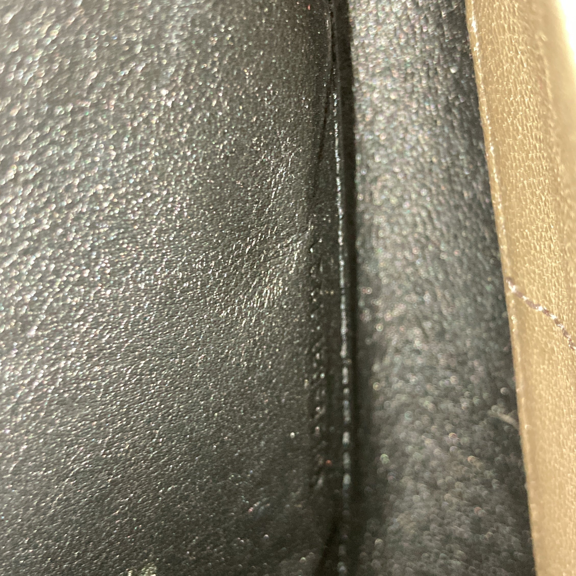 Saint Laurent Becky Chain Wallet Quilted Leather