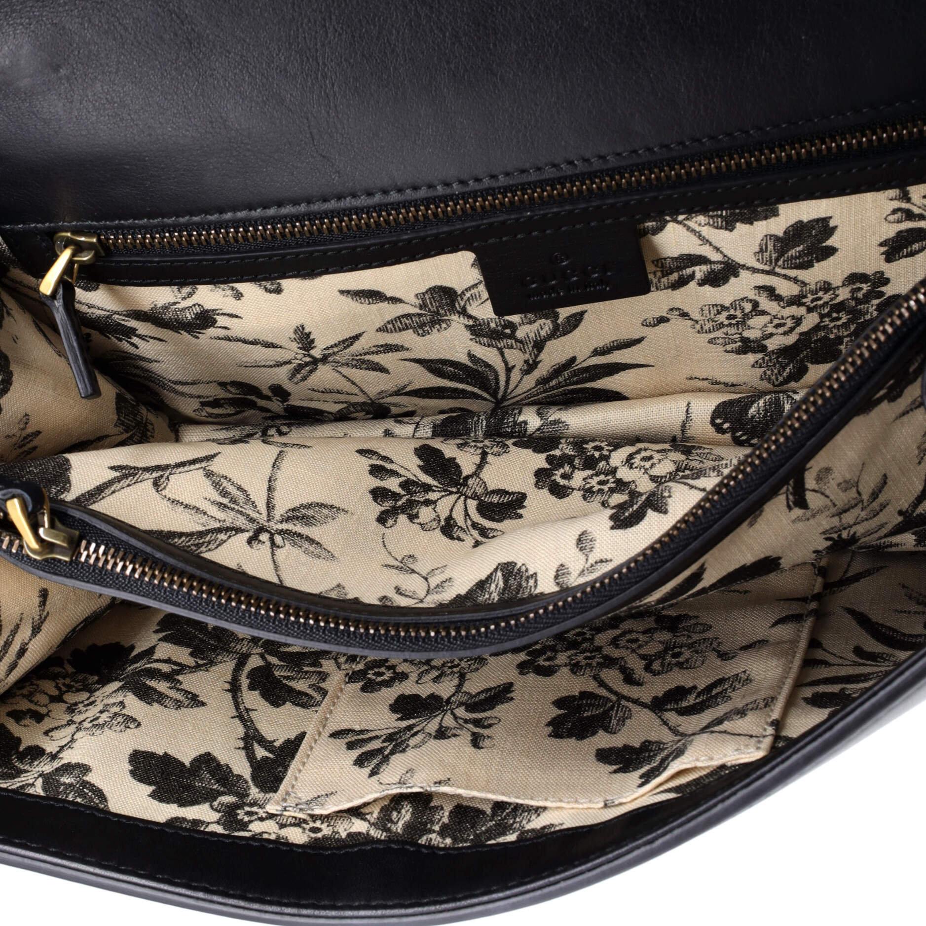 Gucci Animalier Flap Shoulder Bag Leather Medium