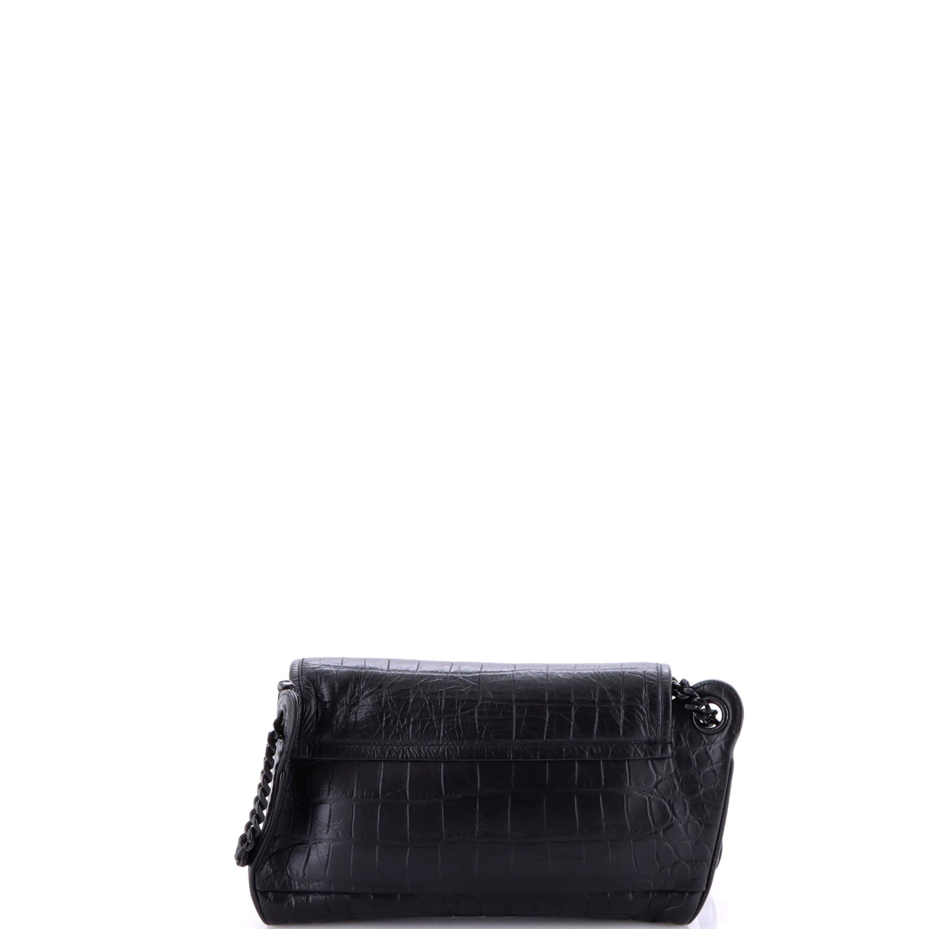 Saint Laurent Niki Body Bag Crocodile Embossed Leather