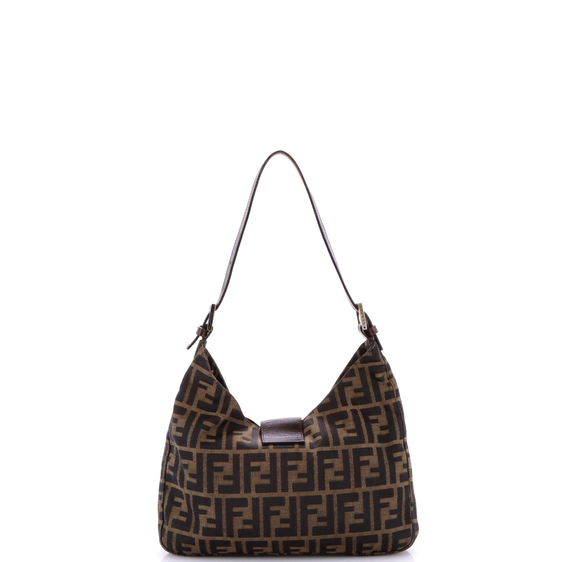 Fendi Vintage Shoulder Bag Zucca Canvas Medium