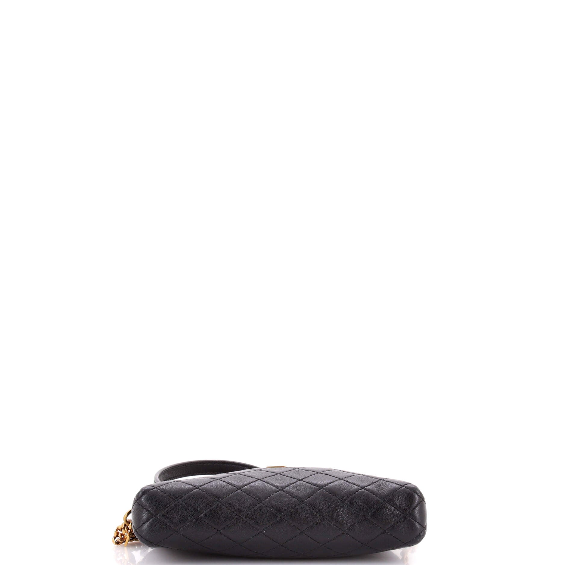 Saint Laurent Gaby Zipped Pouch Crossbody Quilted Leather