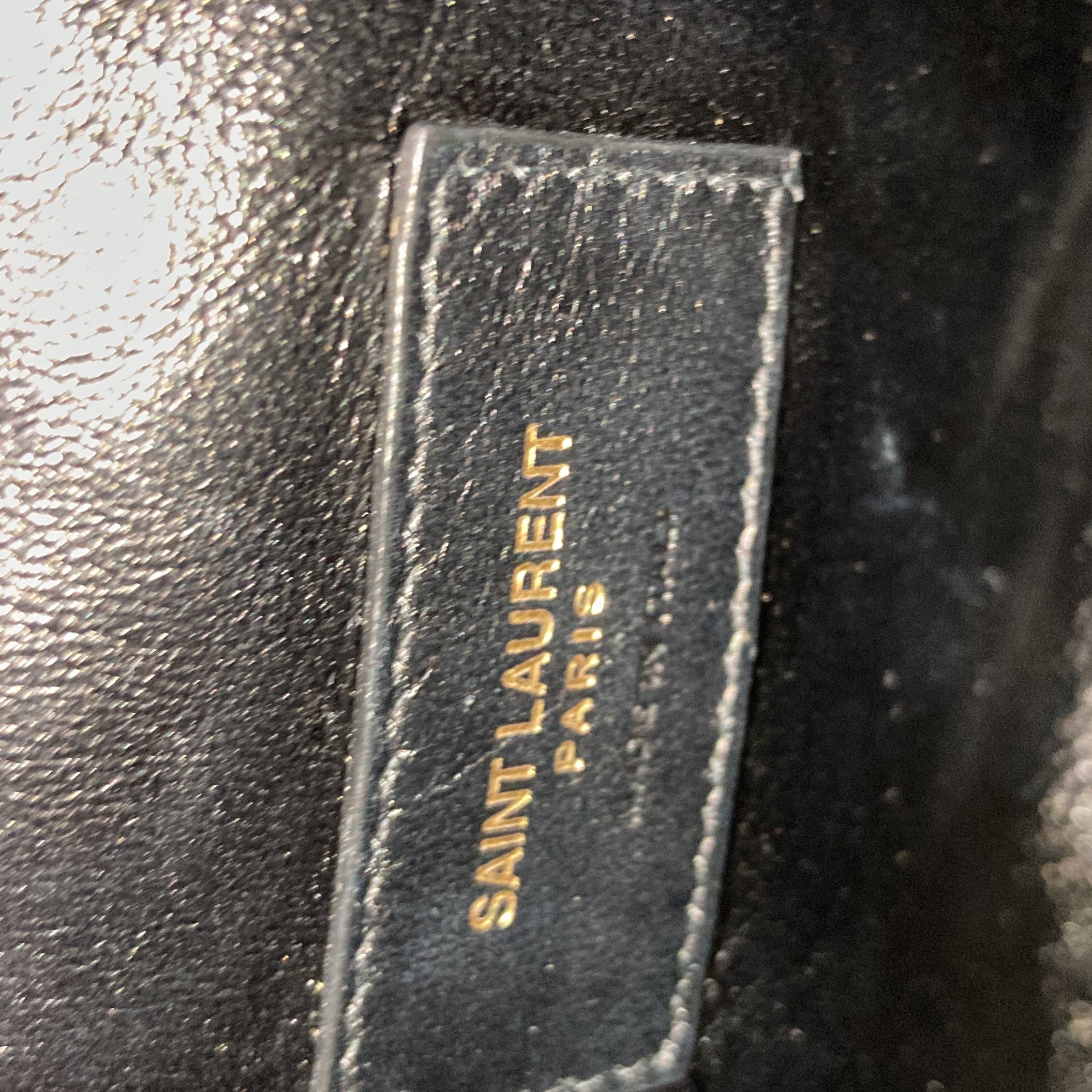 Saint Laurent Gaby Zipped Pouch Crossbody Quilted Leather