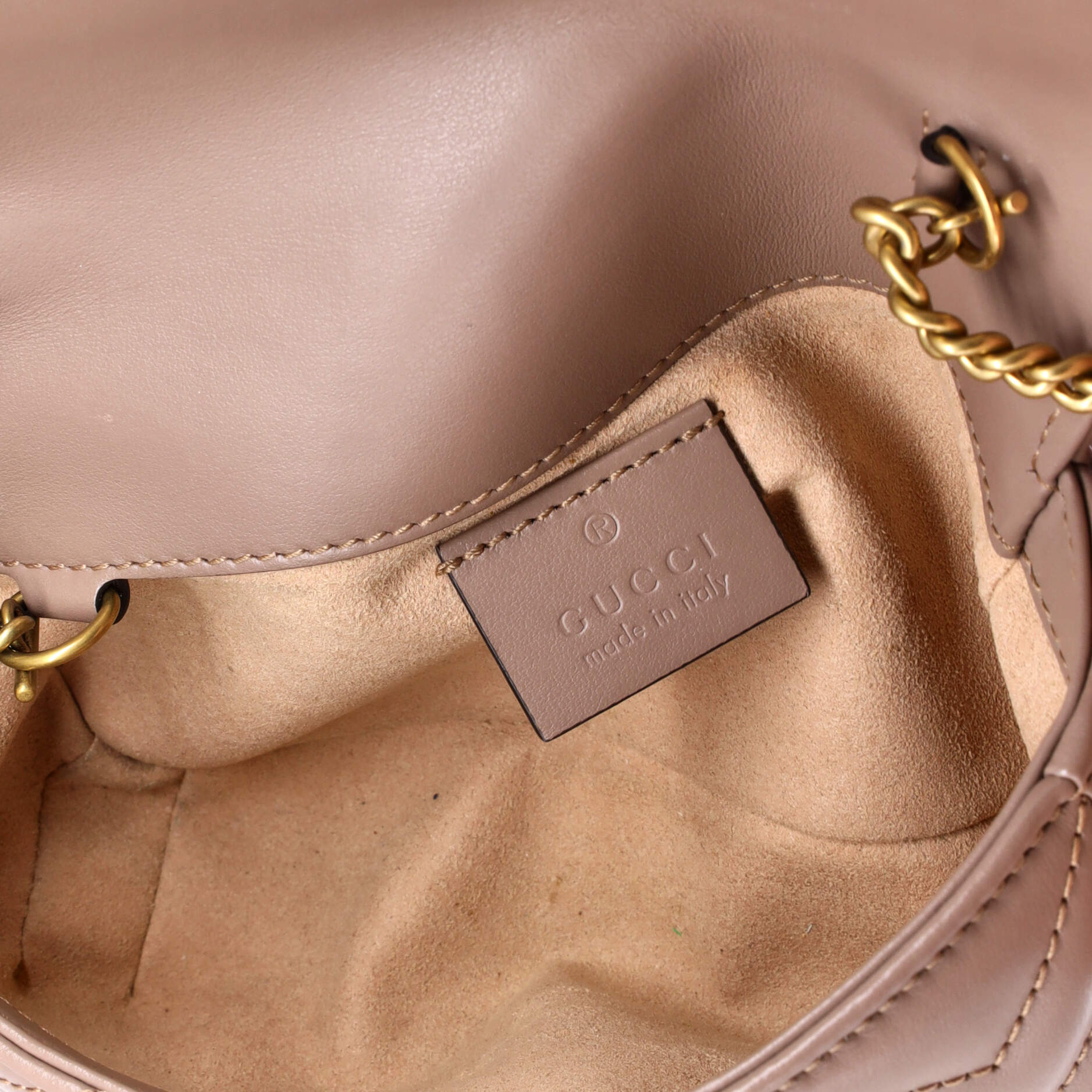 Gucci GG Marmont Flap Bag Matelasse Leather Super Mini