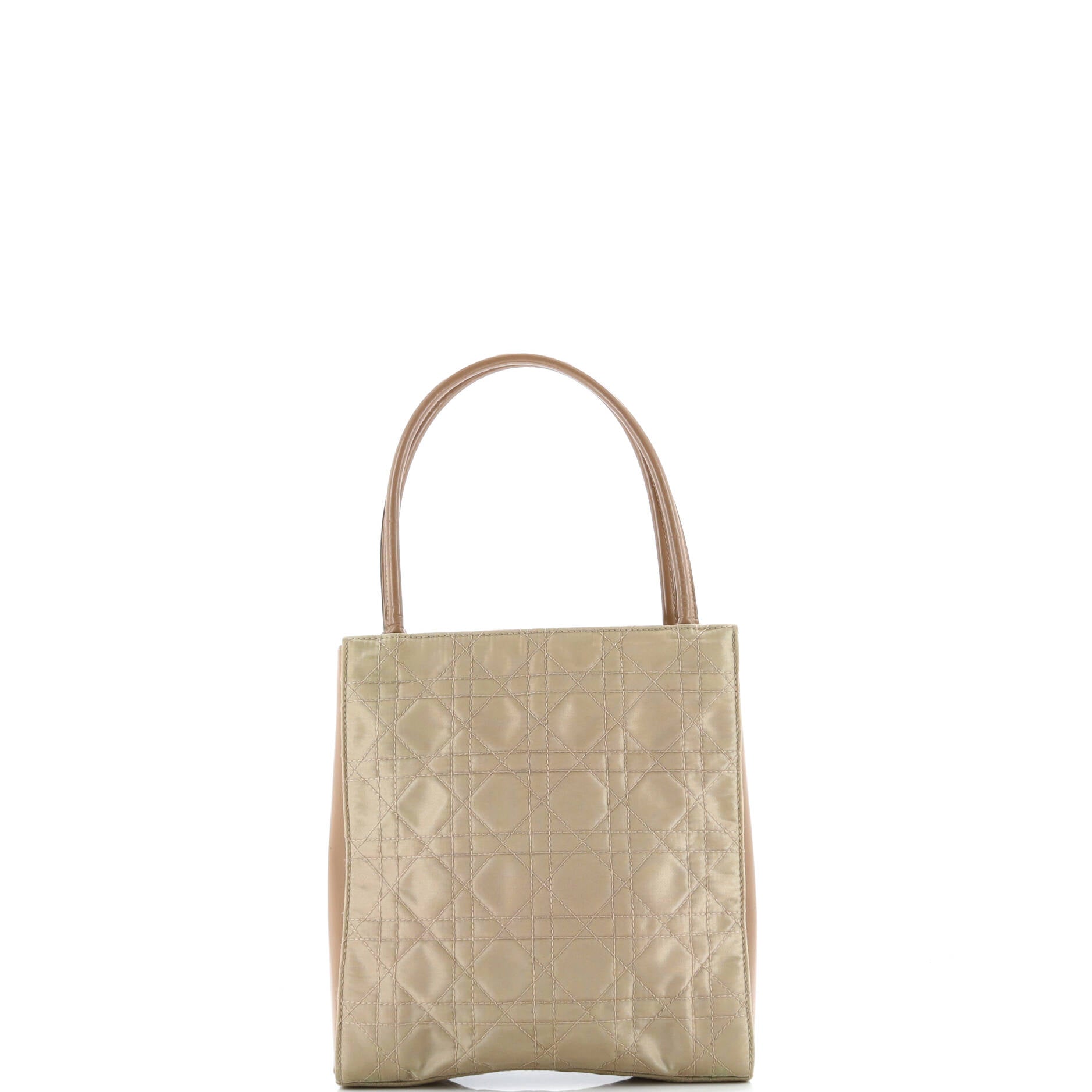 Christian Dior Vintage Lady Dior Bag Cannage Quilt Nylon Medium