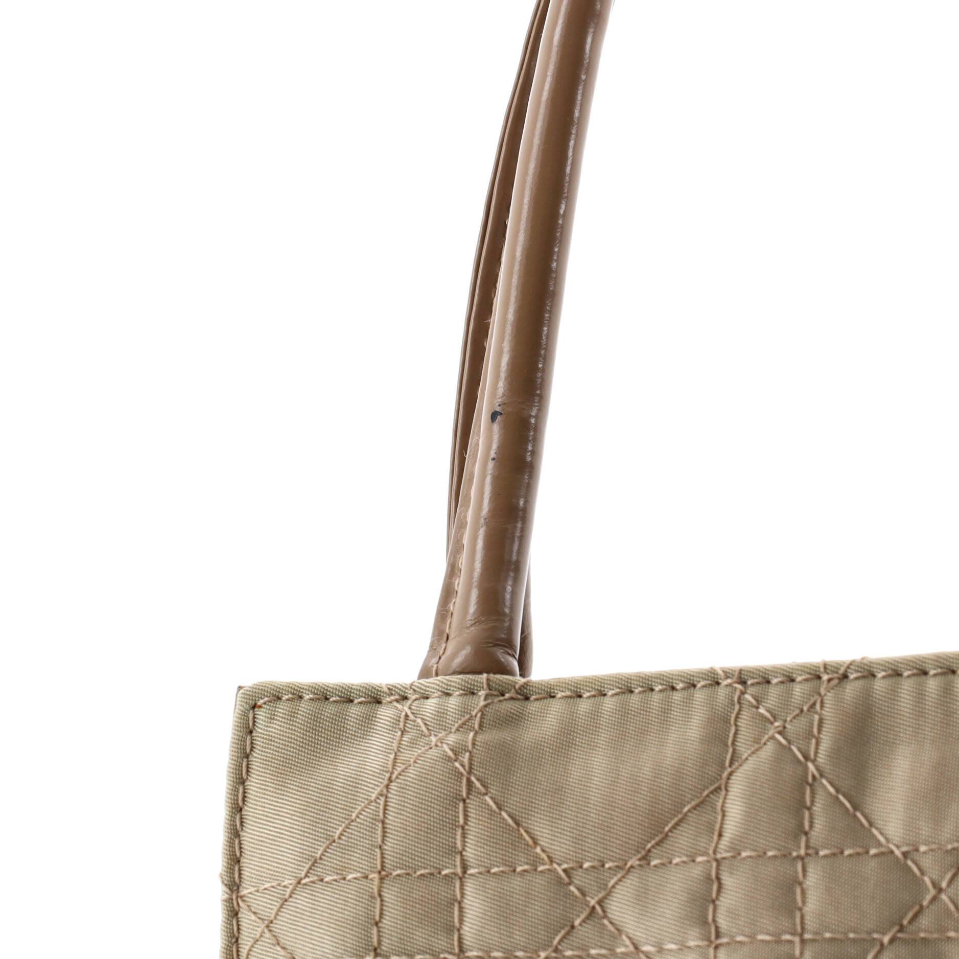 Christian Dior Vintage Lady Dior Bag Cannage Quilt Nylon Medium