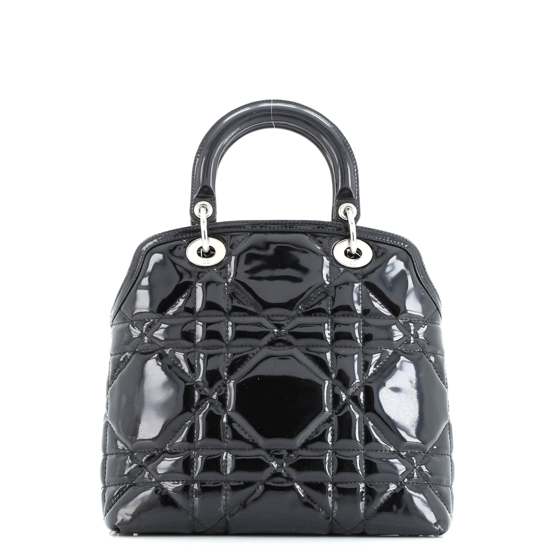 Christian Dior Granville Satchel Cannage Quilt Patent Medium