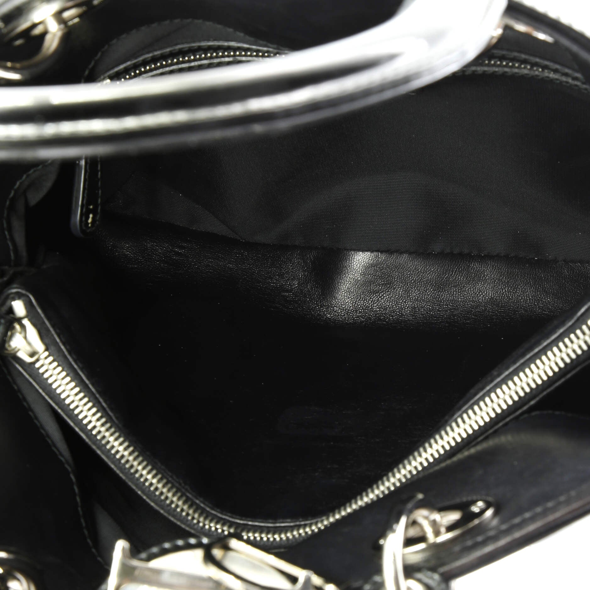 Christian Dior Granville Satchel Cannage Quilt Patent Medium