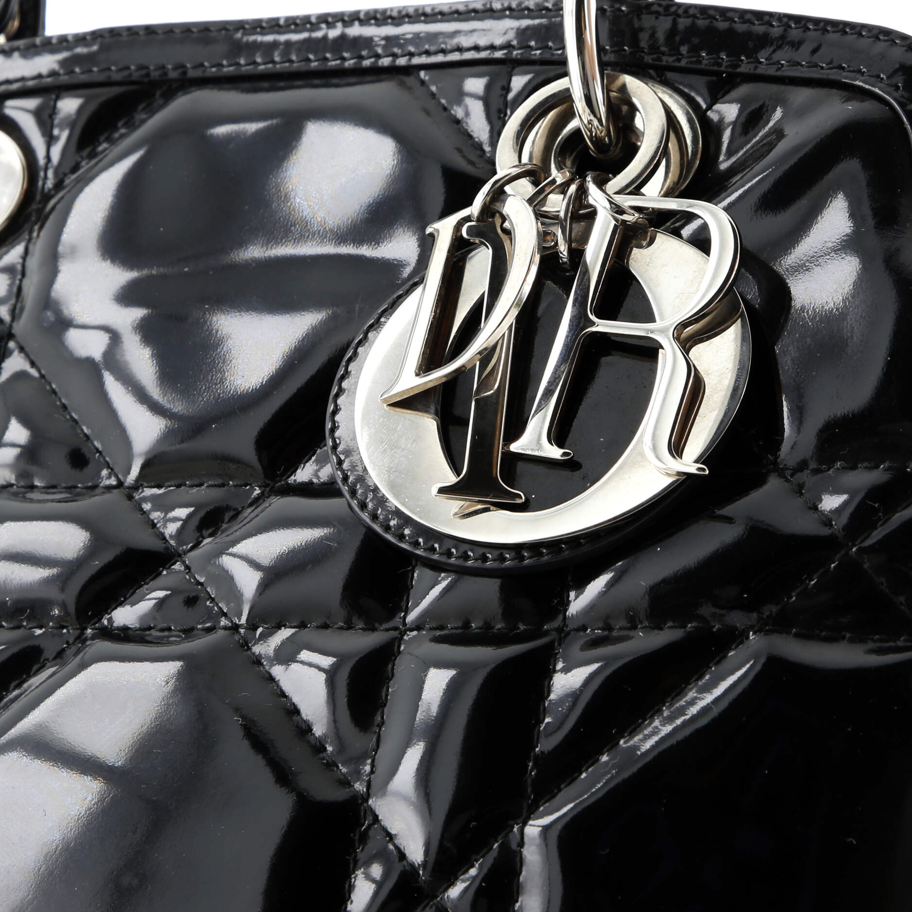 Christian Dior Granville Satchel Cannage Quilt Patent Medium
