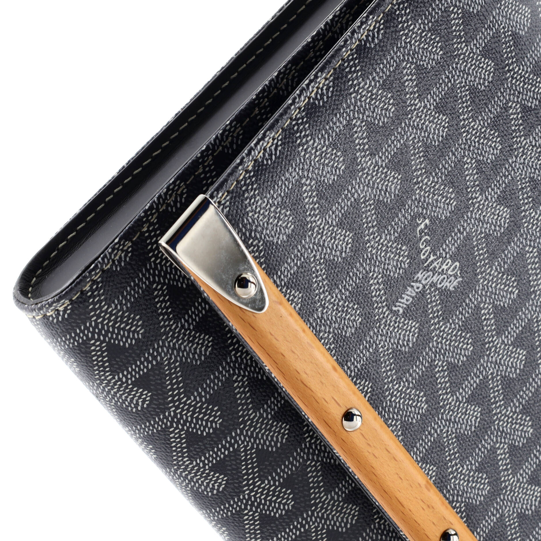 Goyard Monte Carlo Clutch Coated Canvas MM