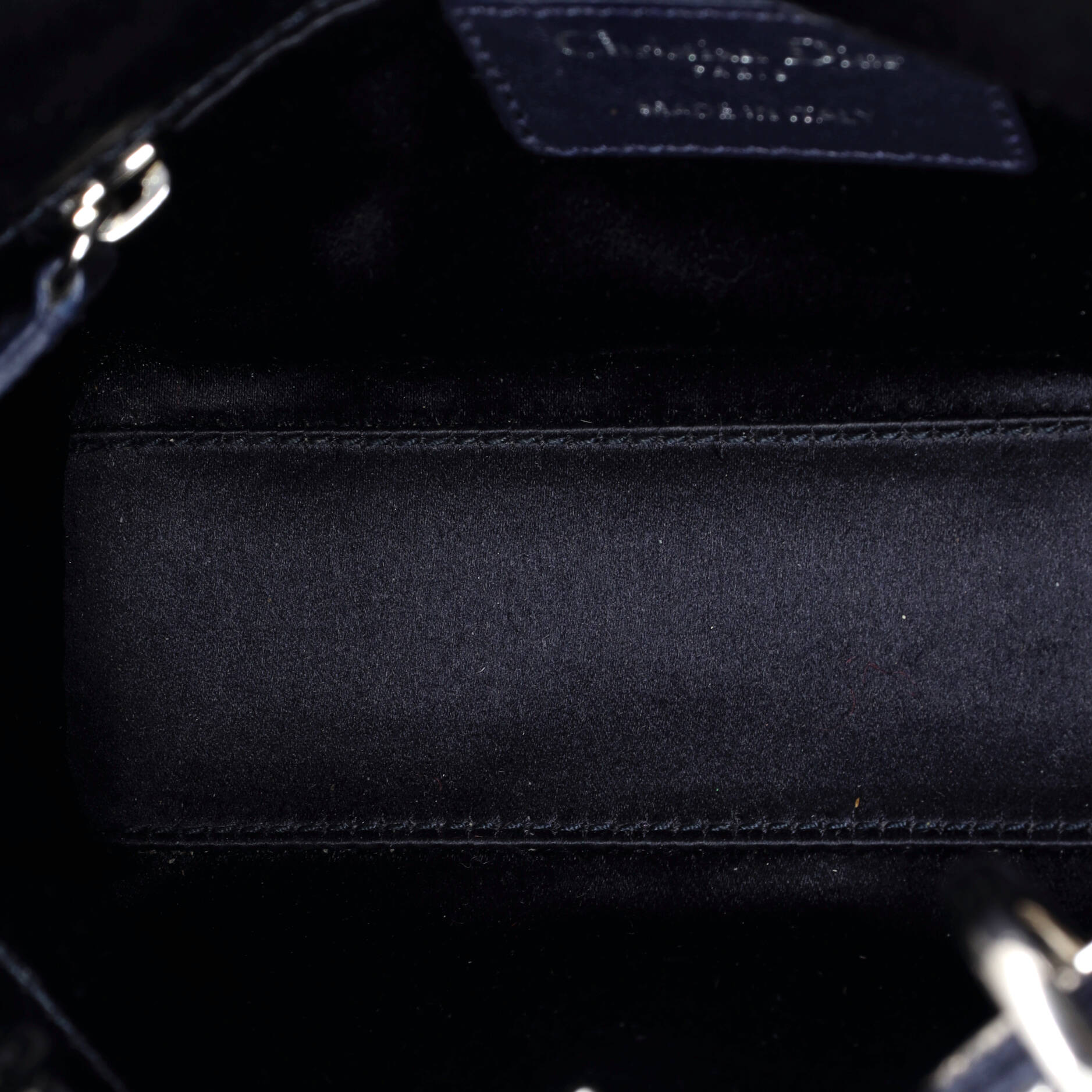 Christian Dior Lady Dior Bag Crystal Embellished Cannage Quilt Satin Mini
