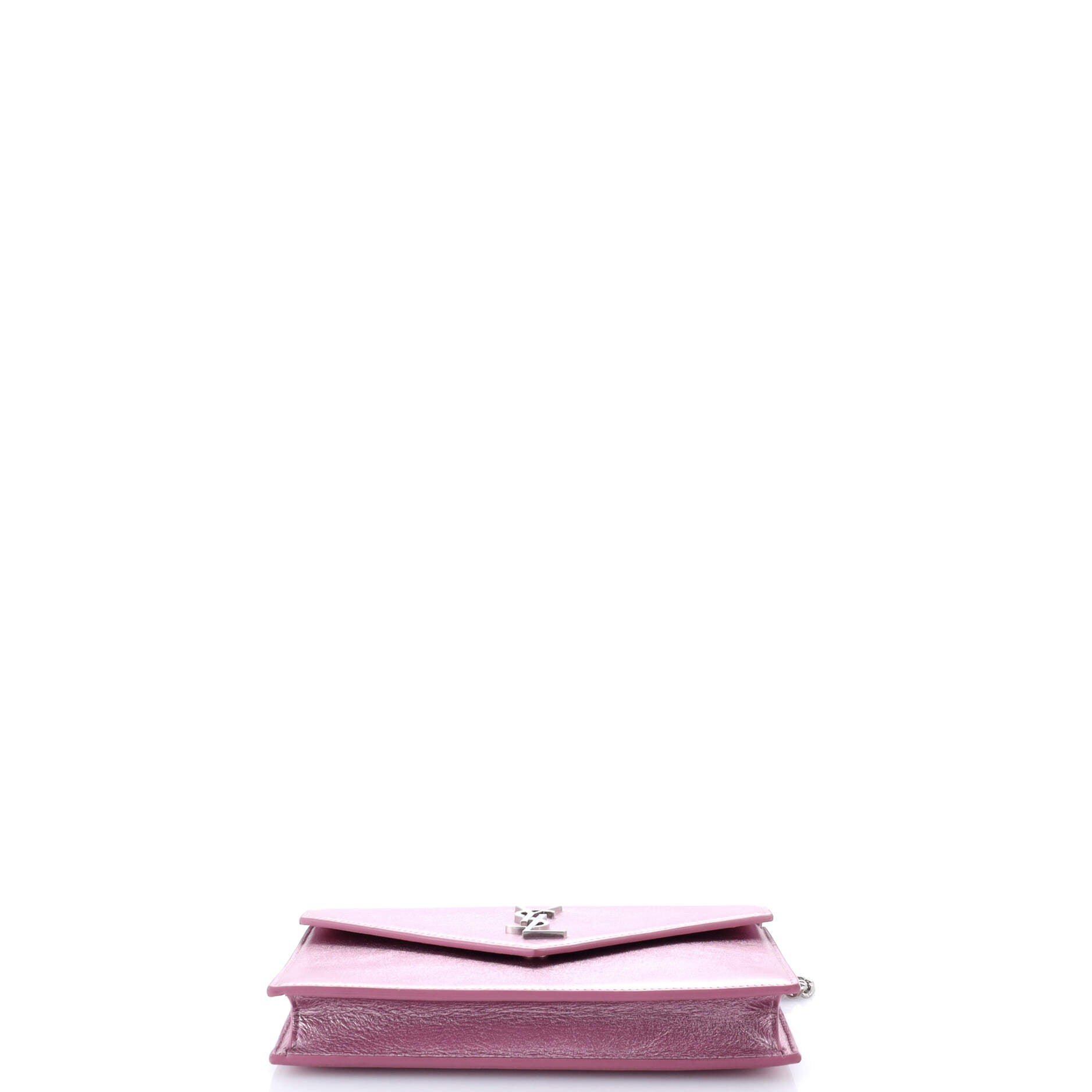 Saint Laurent Classic Monogram Wallet on Chain Leather Small