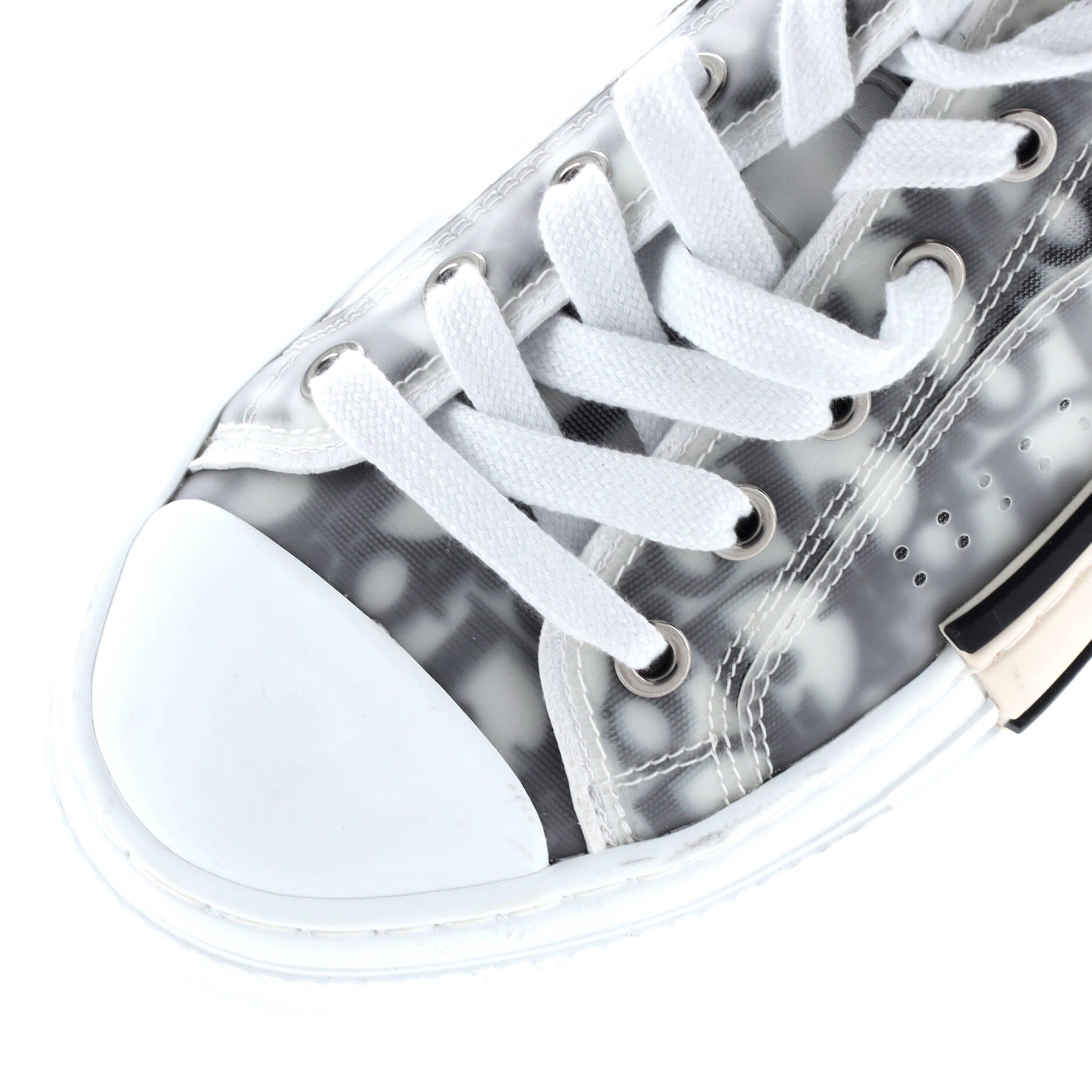 Christian Dior Men's B23 Cap Toe Low-Top Sneakers Oblique Technical Canvas