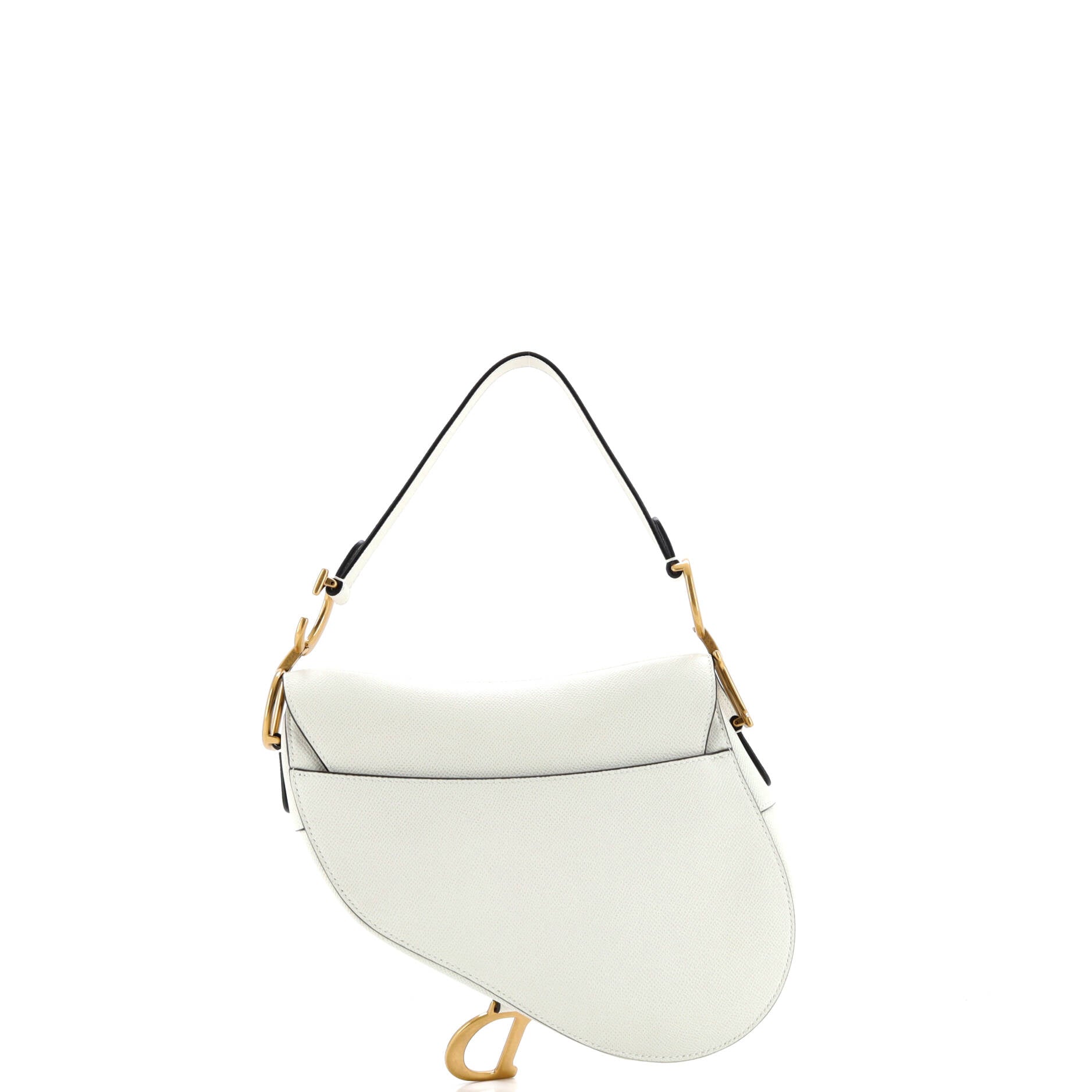Christian Dior Saddle Handbag Leather Medium