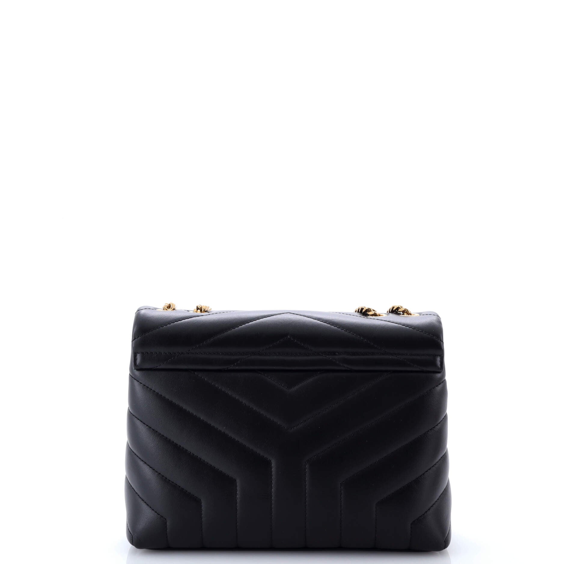 Saint Laurent Loulou Shoulder Bag Matelasse Chevron Leather Small