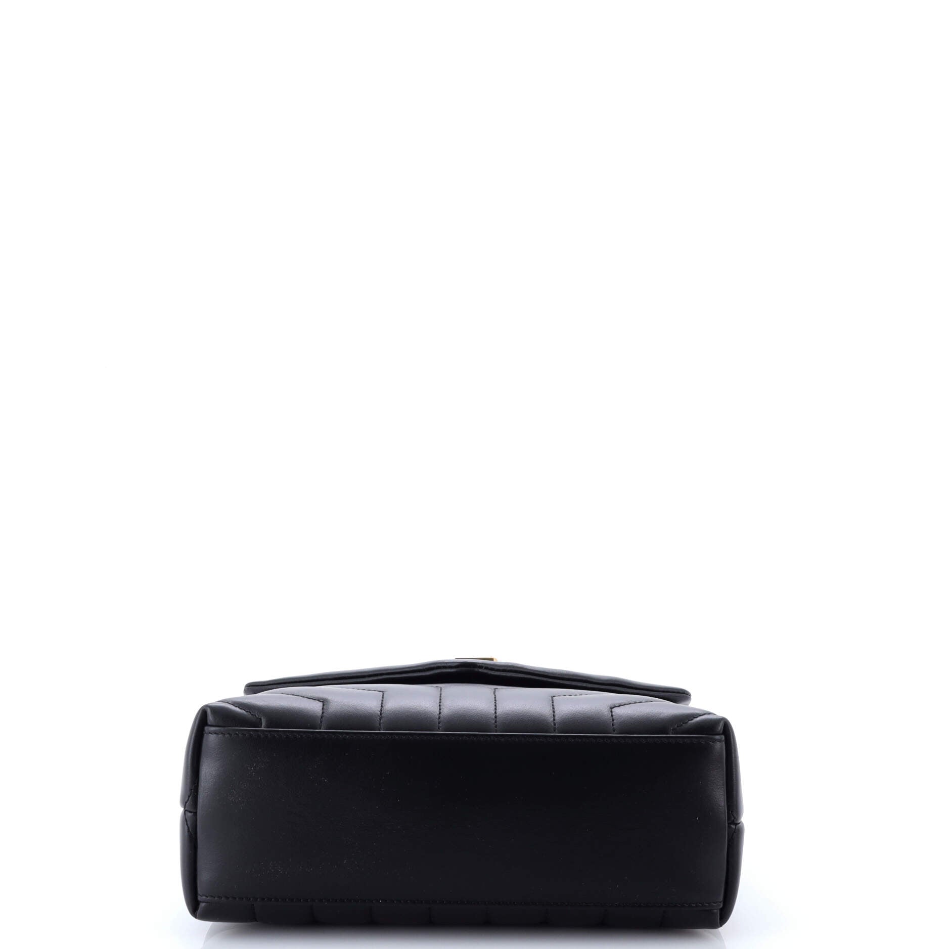 Saint Laurent Loulou Shoulder Bag Matelasse Chevron Leather Small