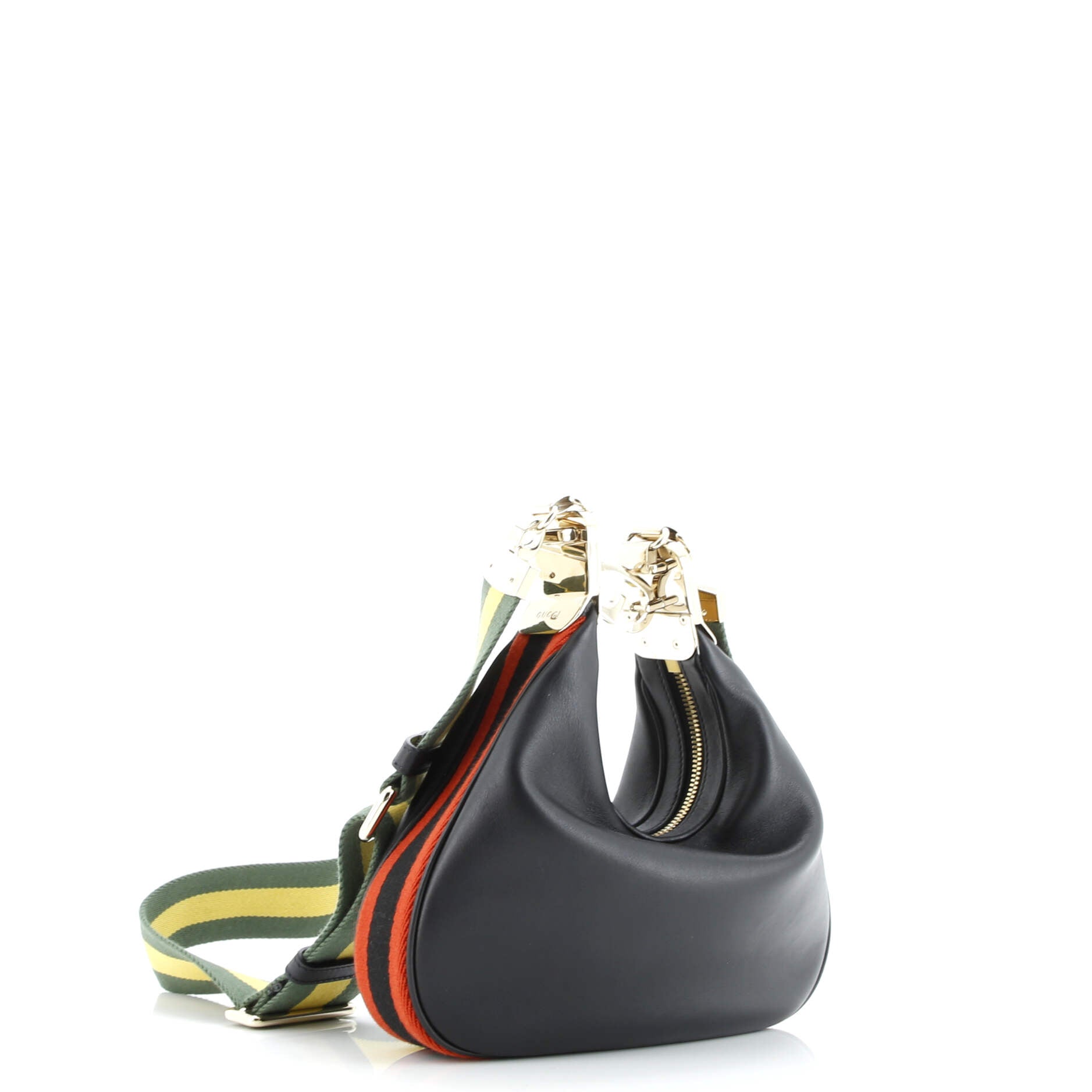 Gucci Attache Shoulder Bag Leather Small
