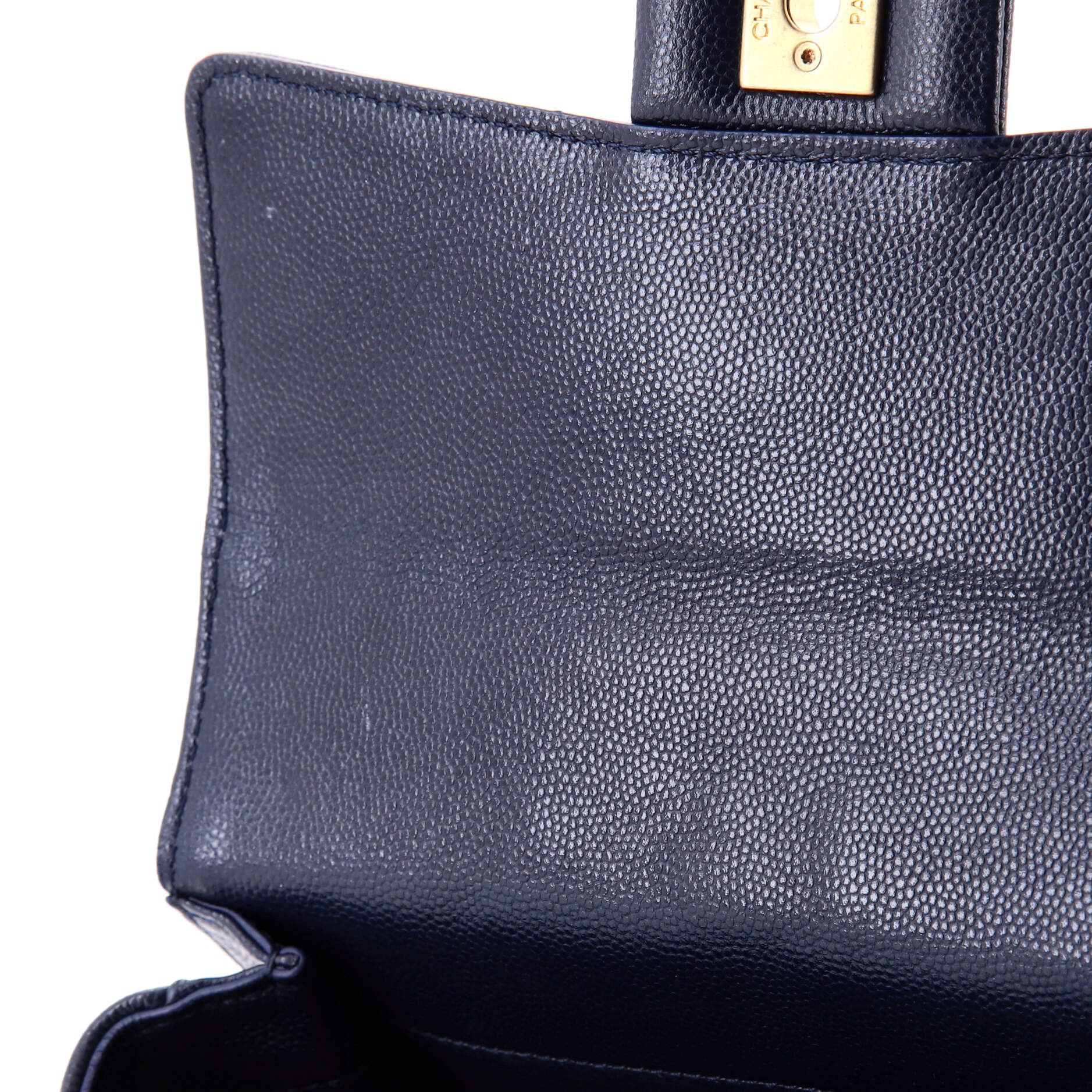 Chanel Moon Flap Messenger Bag Quilted Caviar Mini
