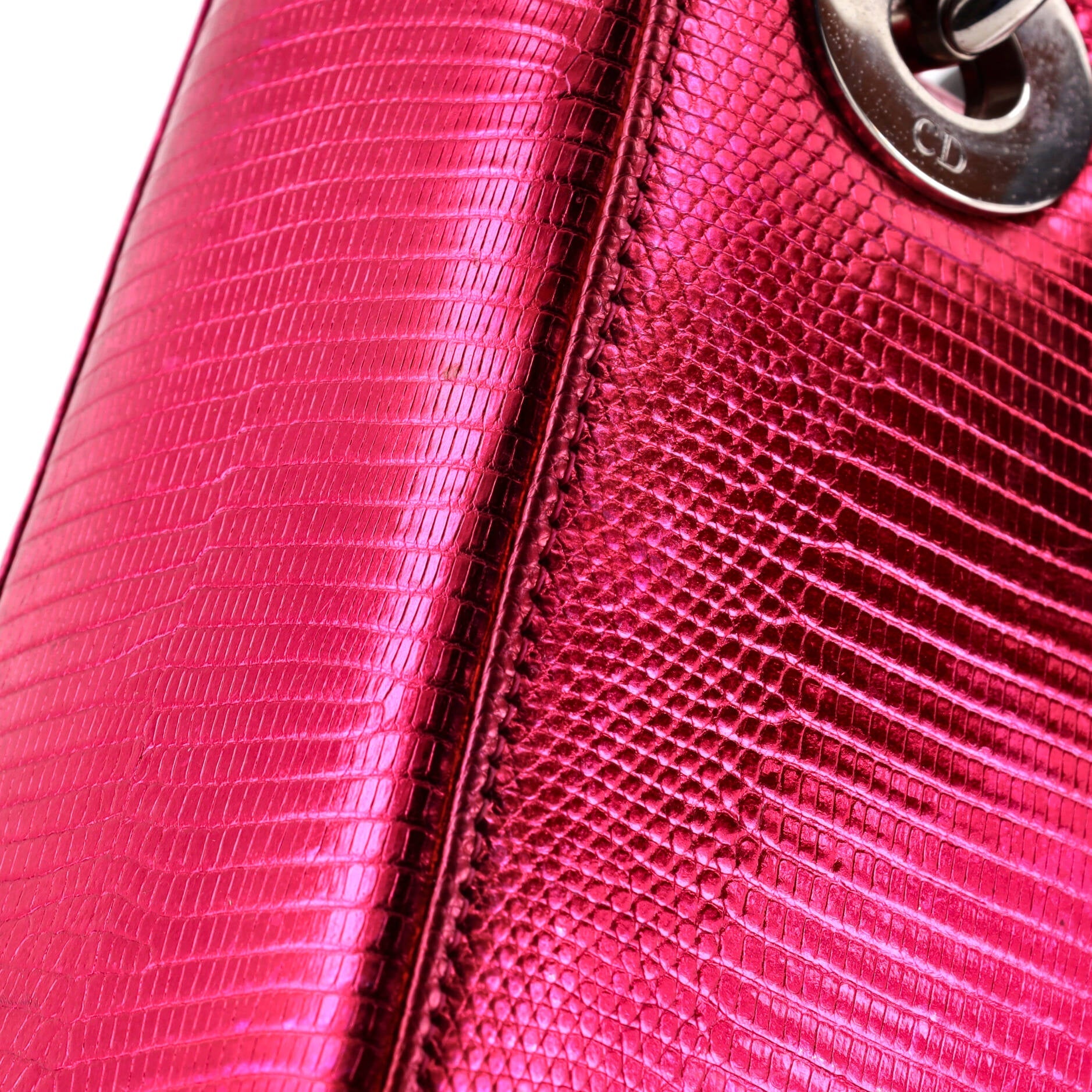 Christian Dior Lady Dior Bag Lizard Mini