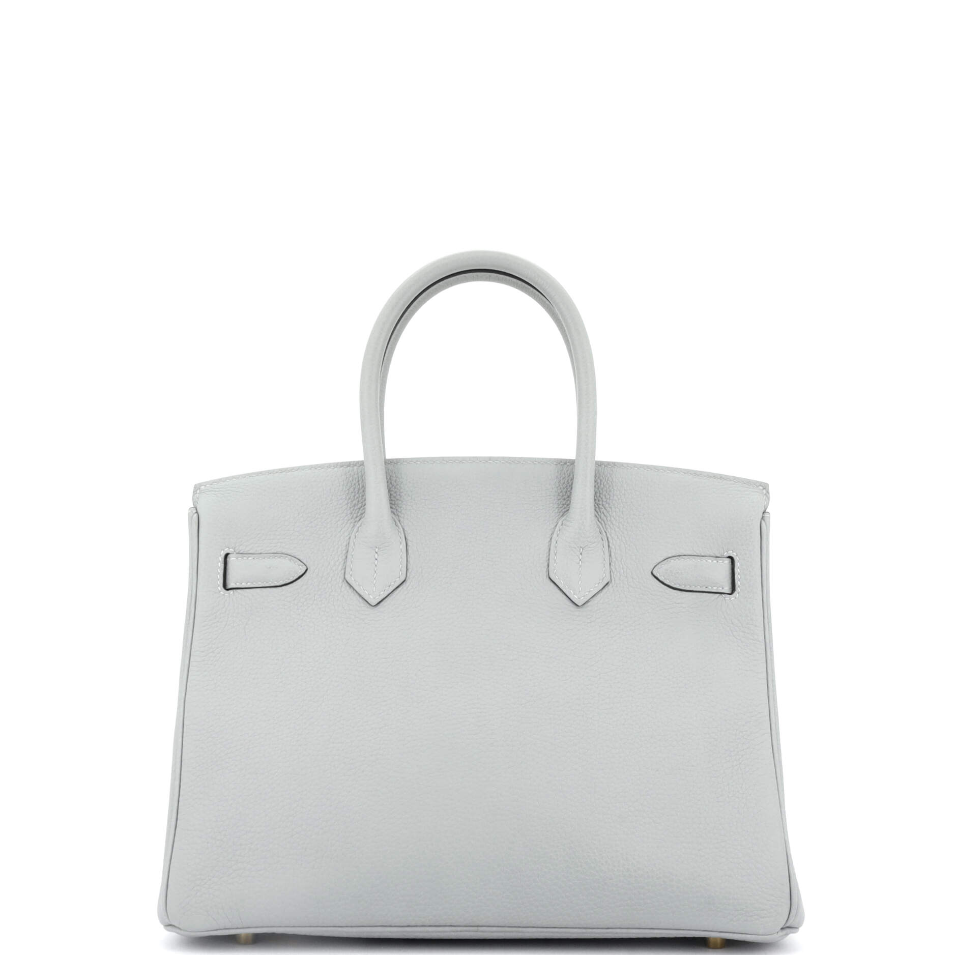 Hermes Birkin Handbag Grey Togo with Gold Hardware 30