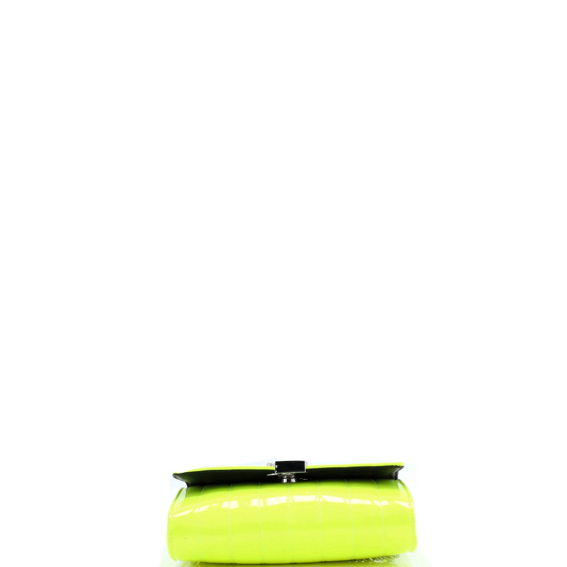 Saint Laurent Vicky Wallet on Chain Vertical Quilted Patent