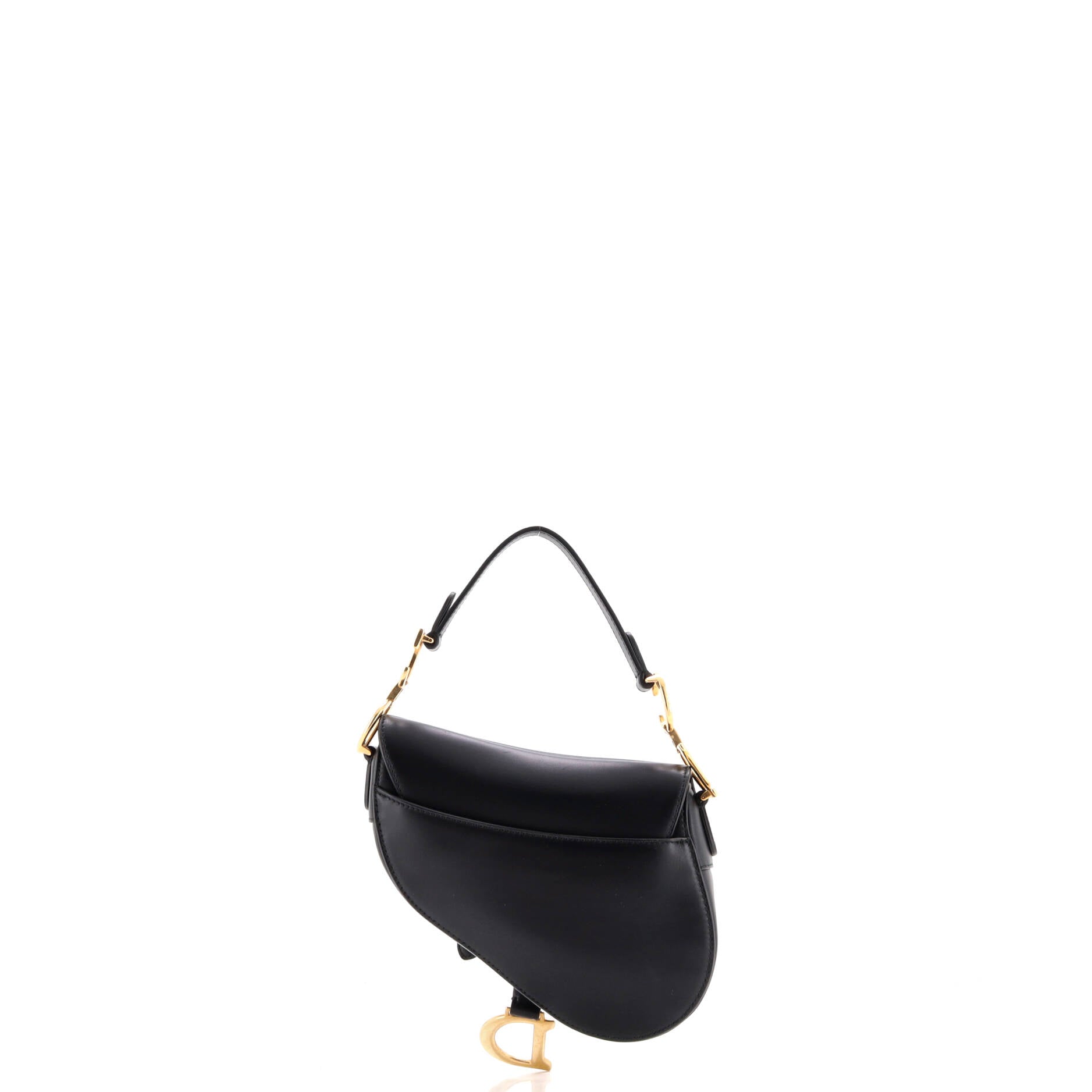 Christian Dior Saddle Handbag Leather Mini