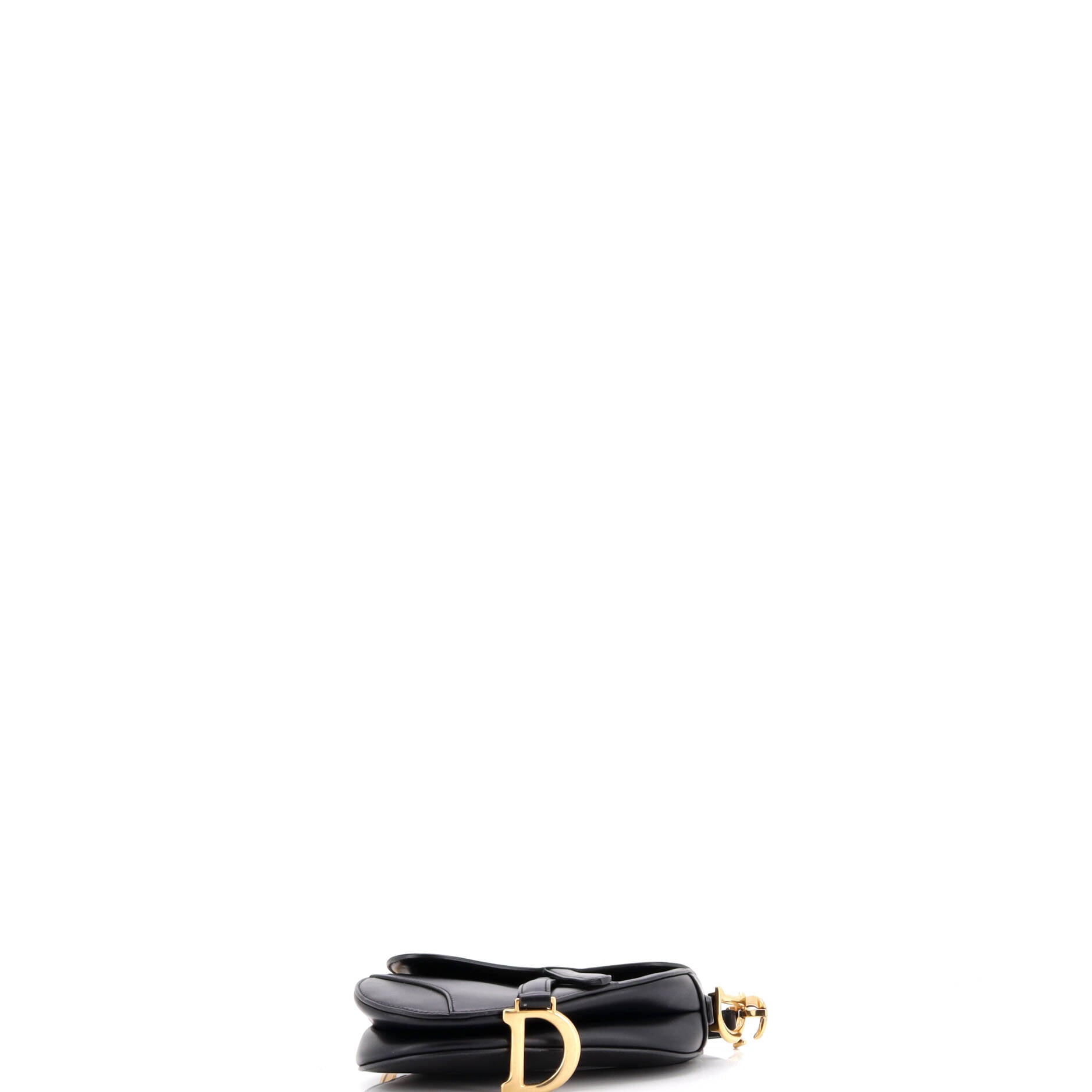 Christian Dior Saddle Handbag Leather Mini