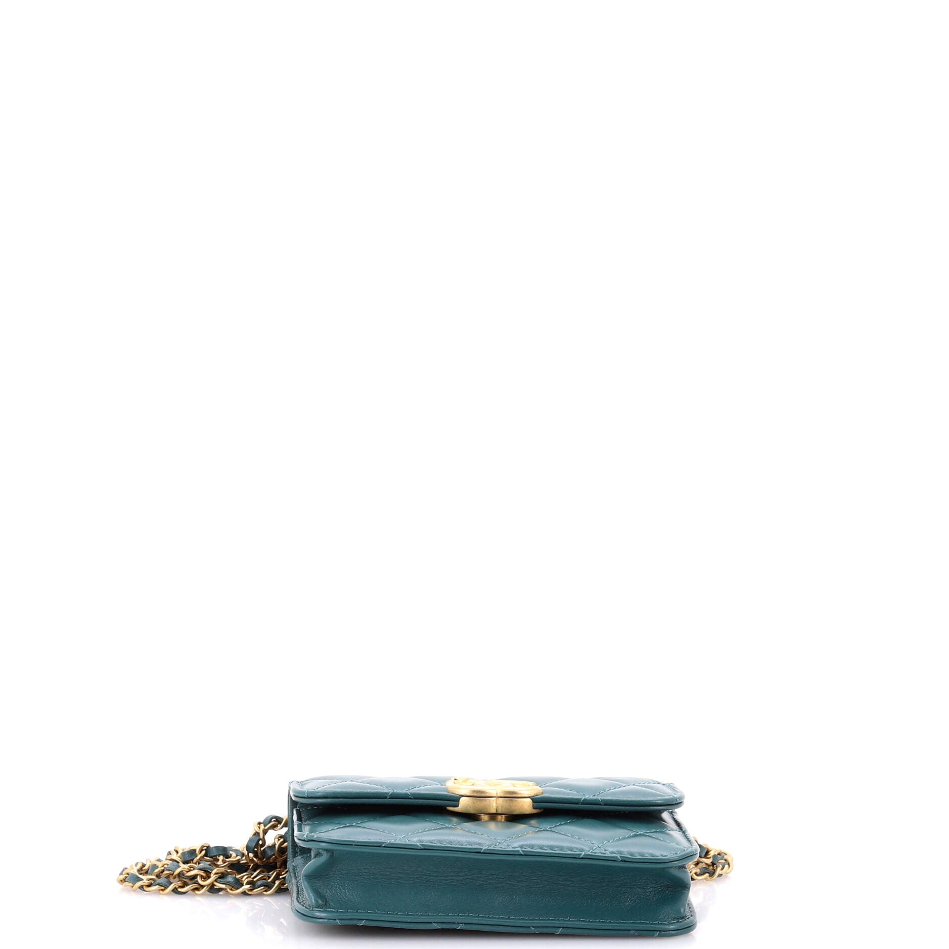 Chanel Perfect Fit Flap Coin Purse with Chain Quilted Calfskin