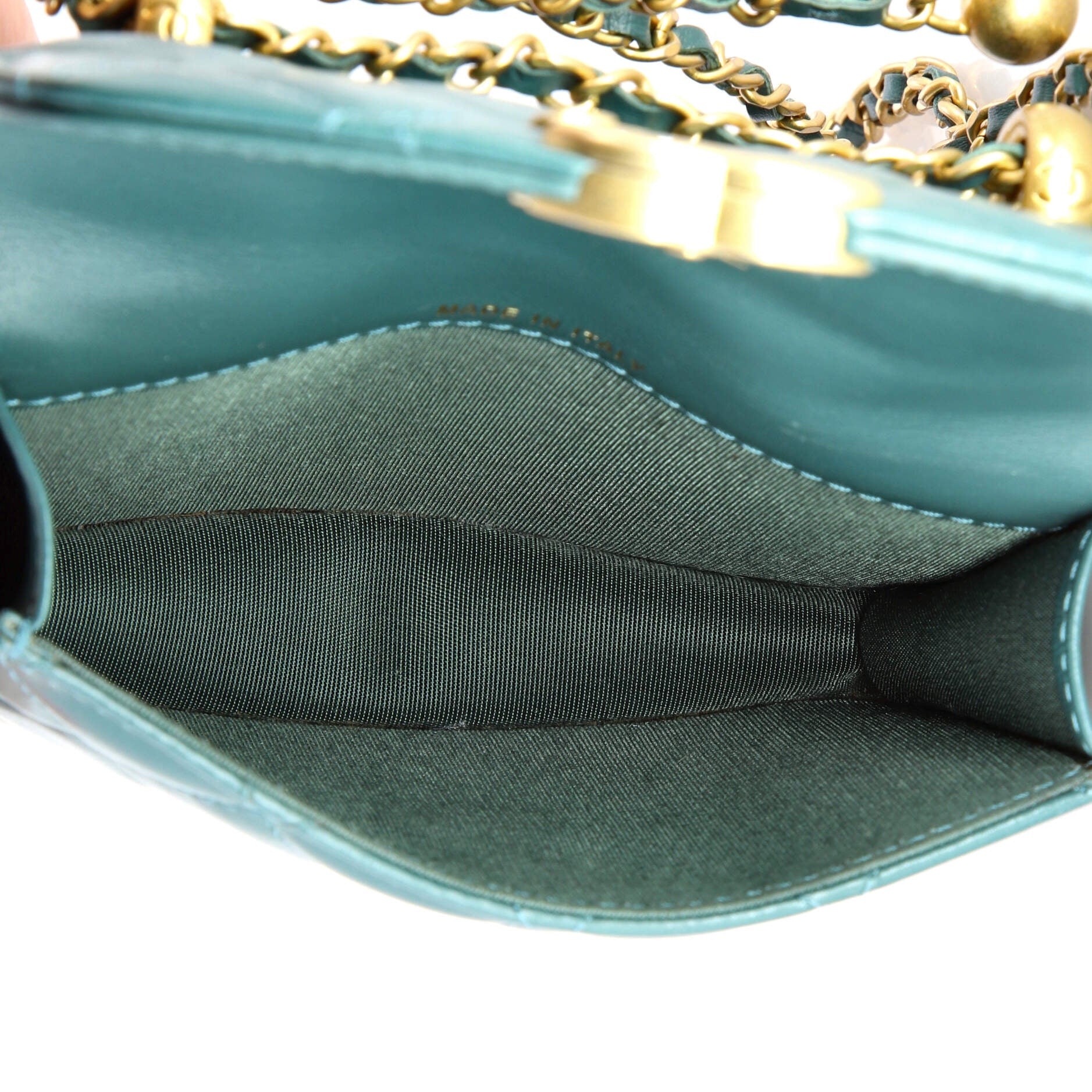 Chanel Perfect Fit Flap Coin Purse with Chain Quilted Calfskin