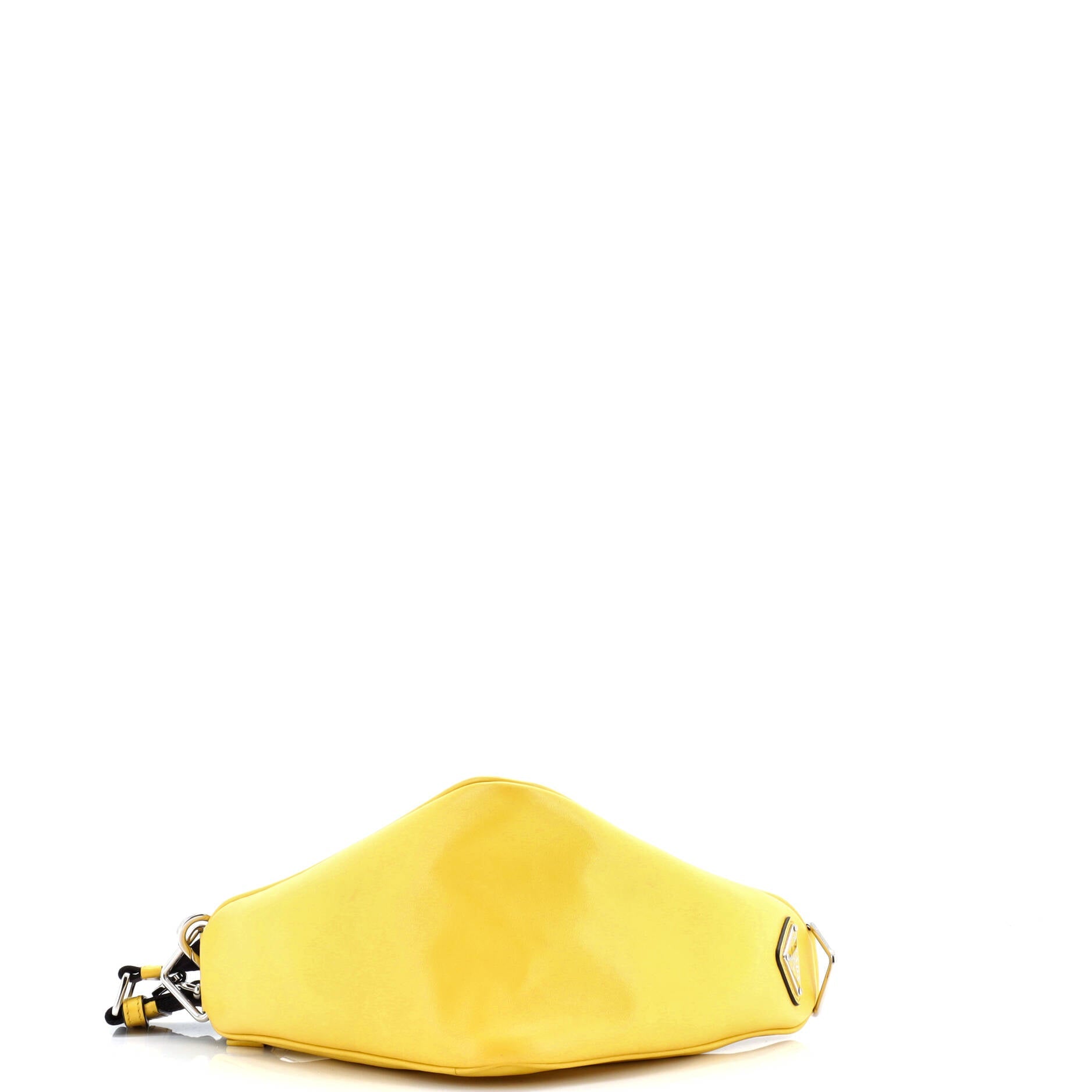 Prada Triangle Logo Zip Crossbody Bag Leather Small