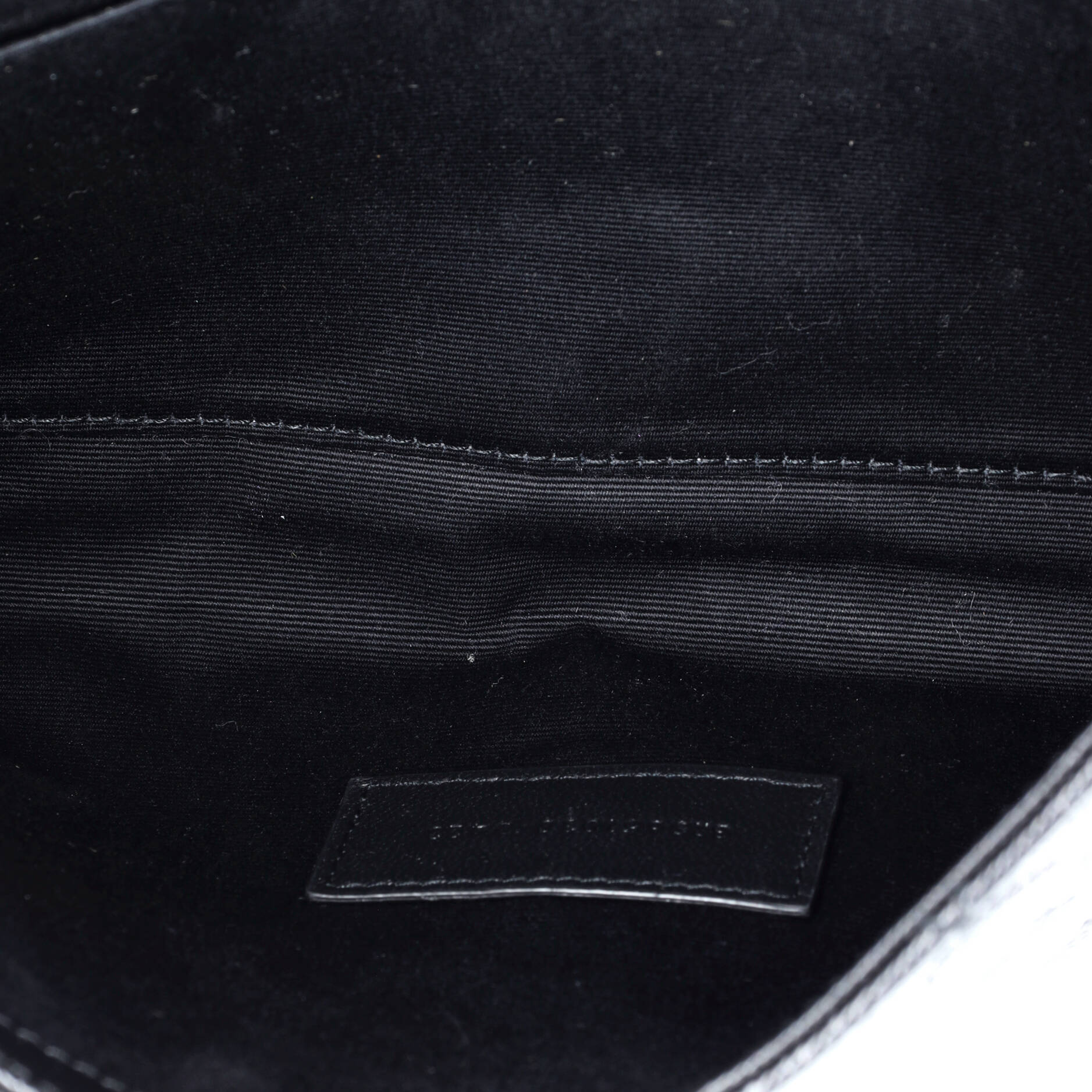 Saint Laurent Classic Monogram Envelope Wristlet Clutch Mixed Matelasse Leather