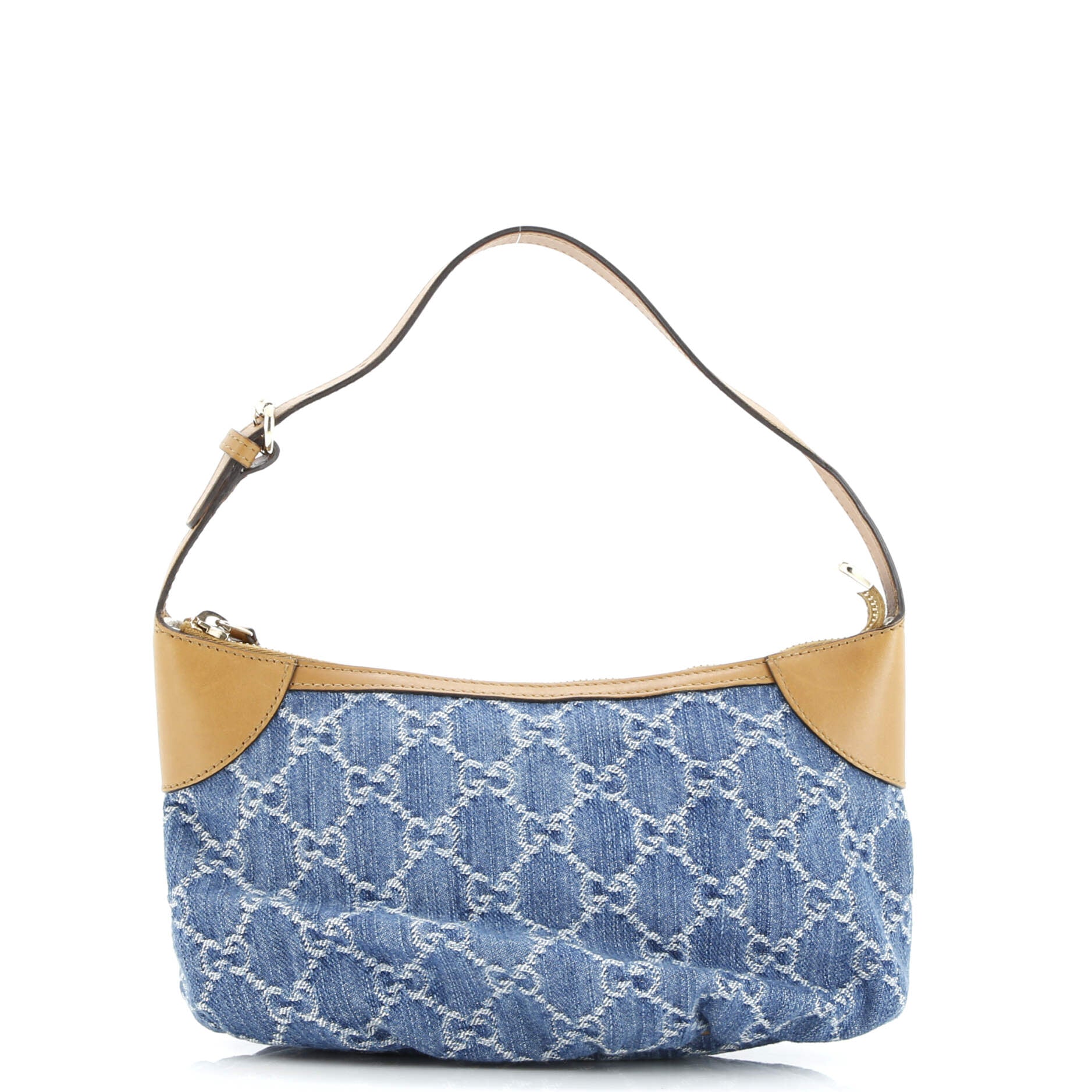 Gucci Pochette GG Denim with Leather Small
